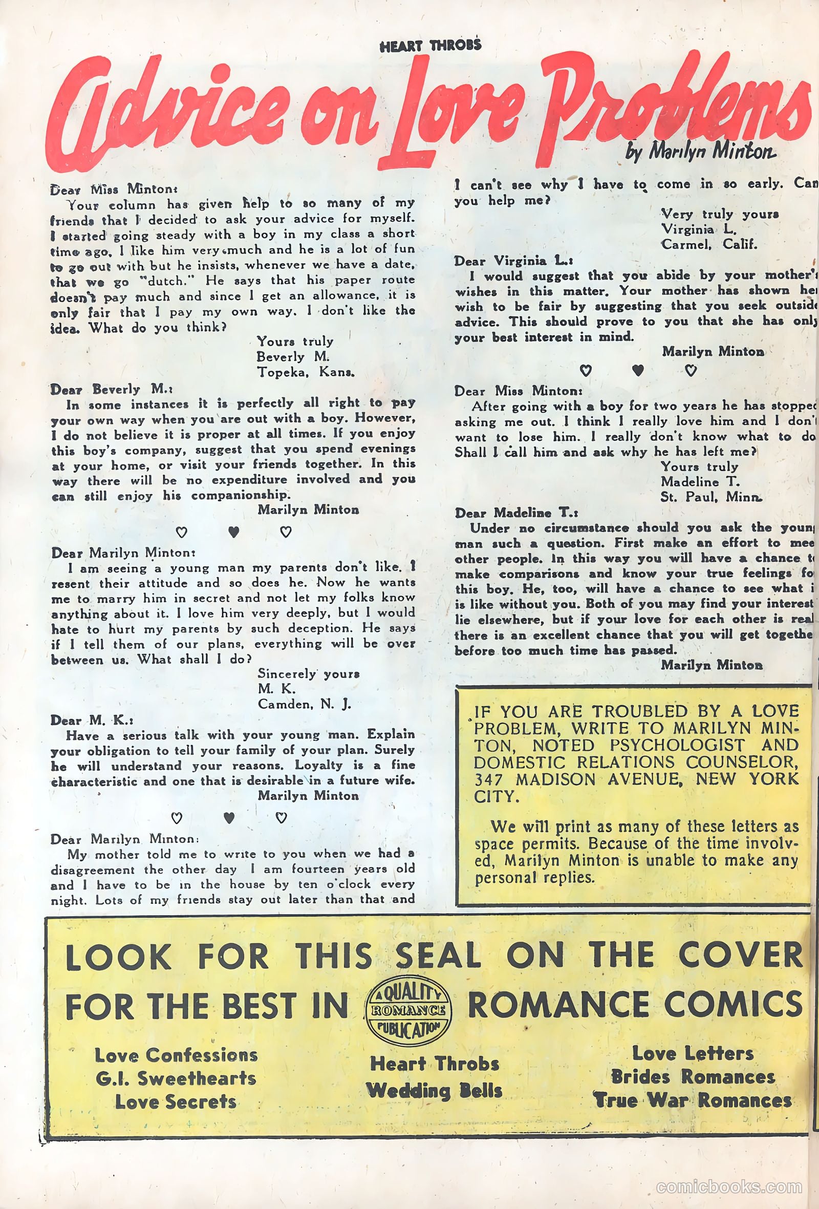 Heart Throbs #32 — page 26 of 37