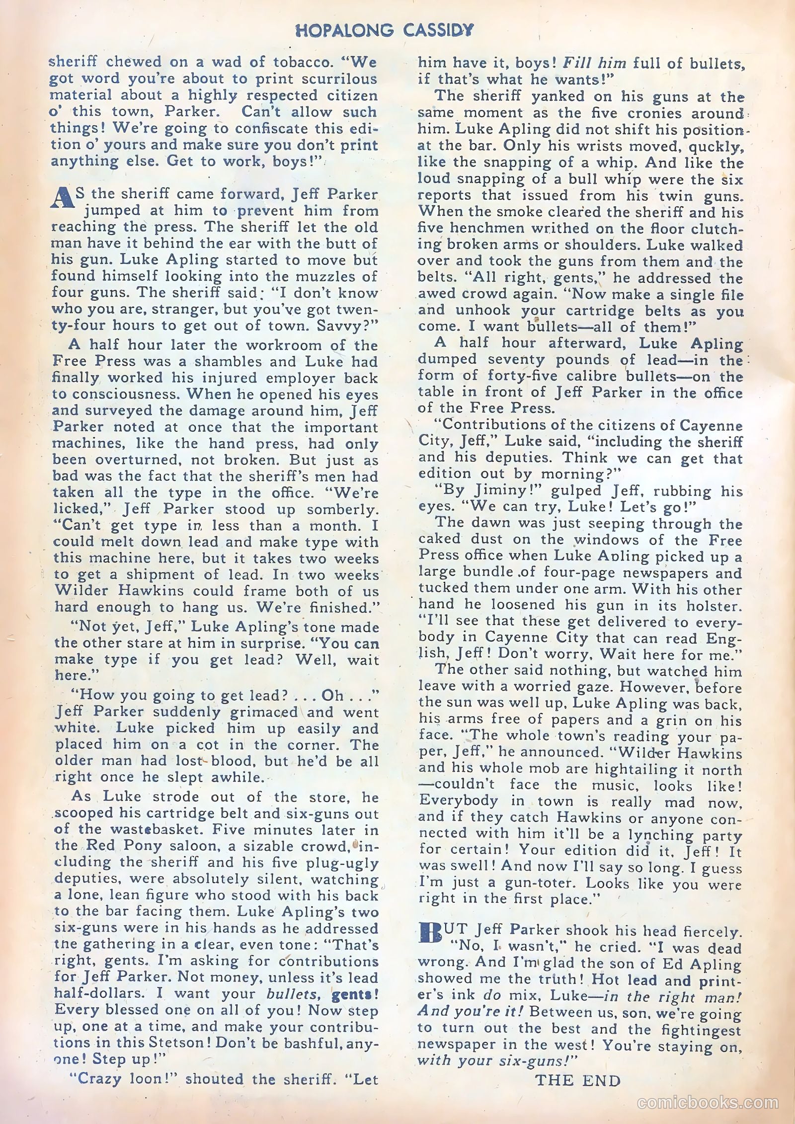 Hopalong Cassidy #15 — page 40 of 52