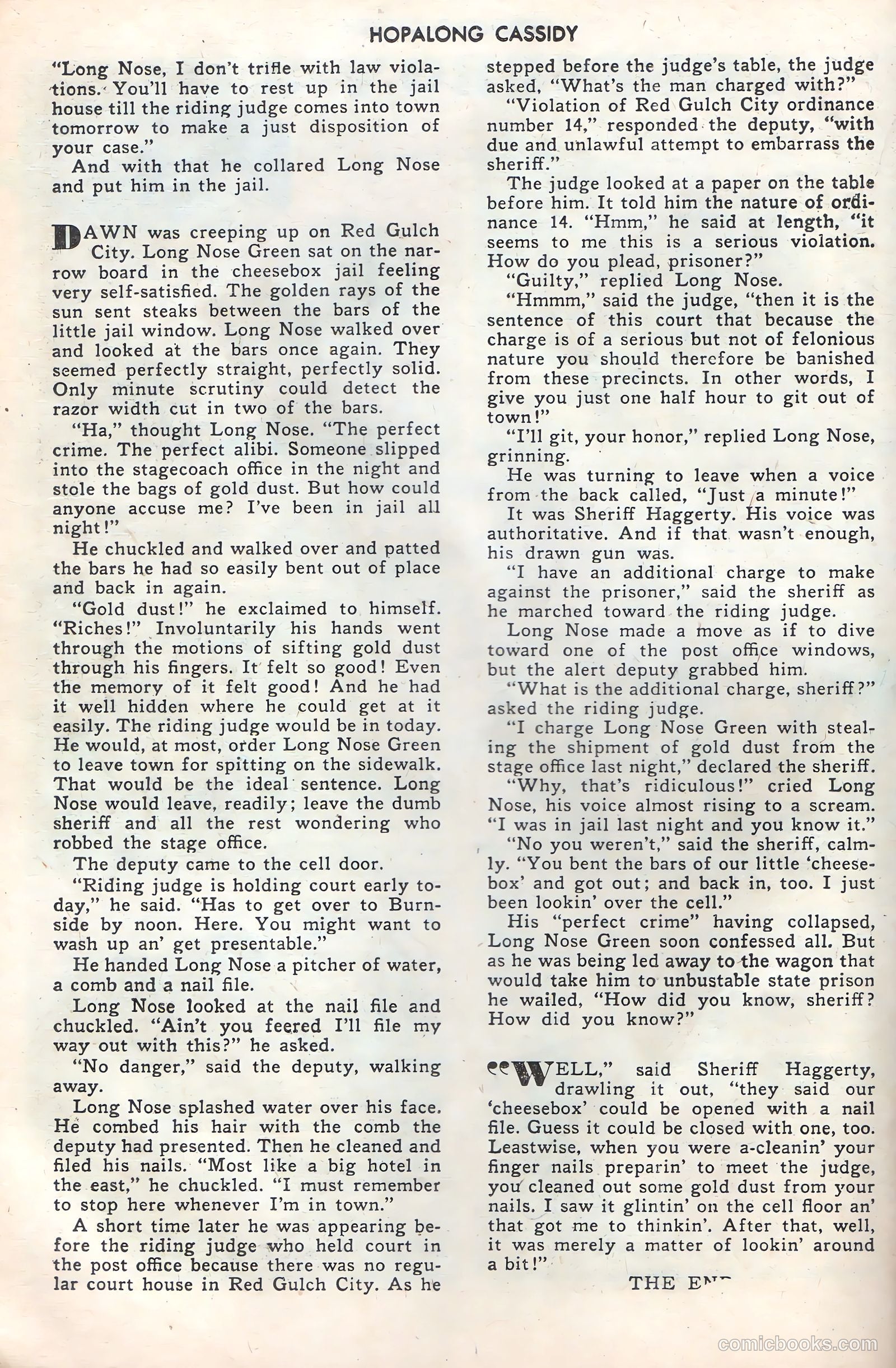 Hopalong Cassidy #19 — page 38 of 52