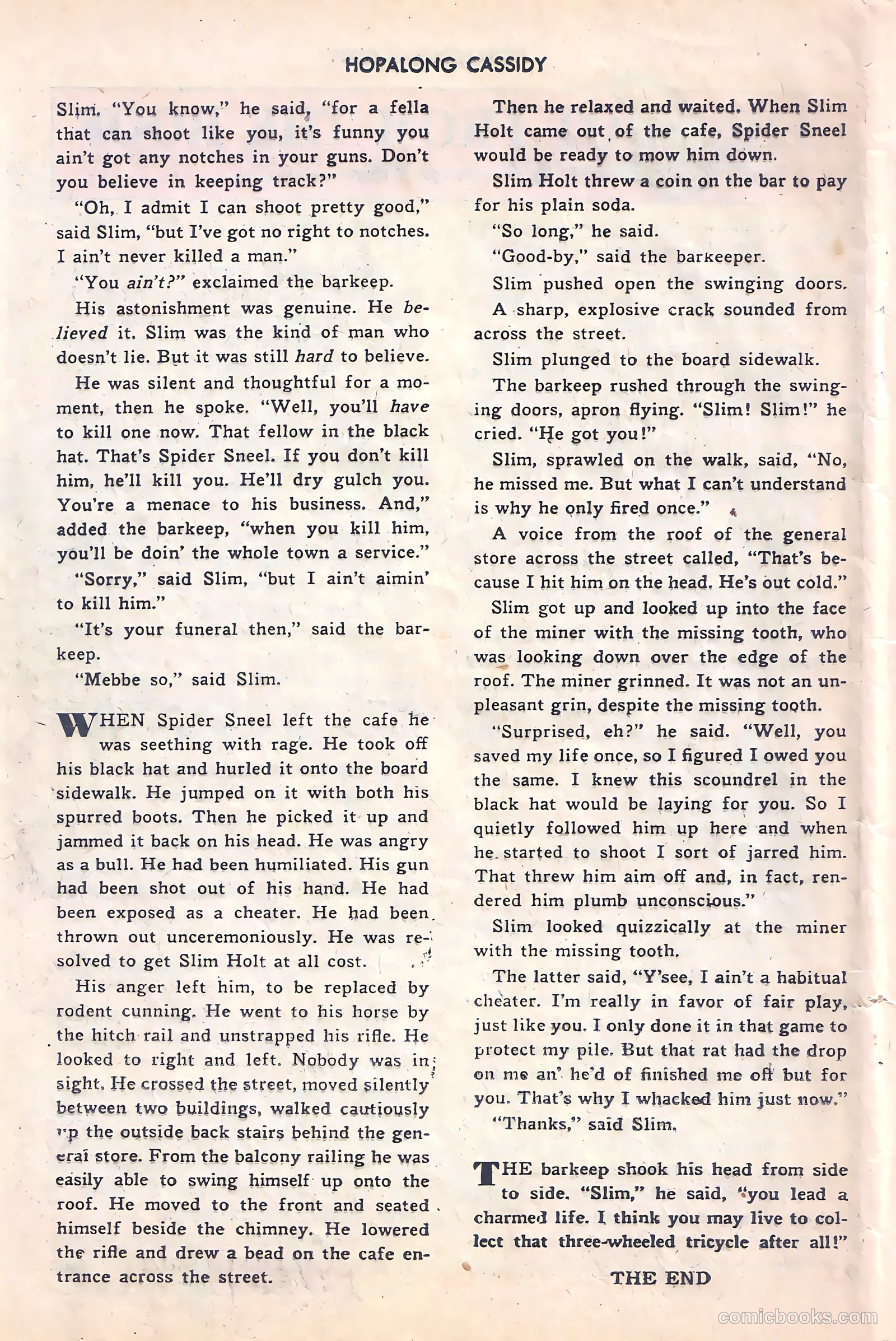 Hopalong Cassidy #21 — page 40 of 52