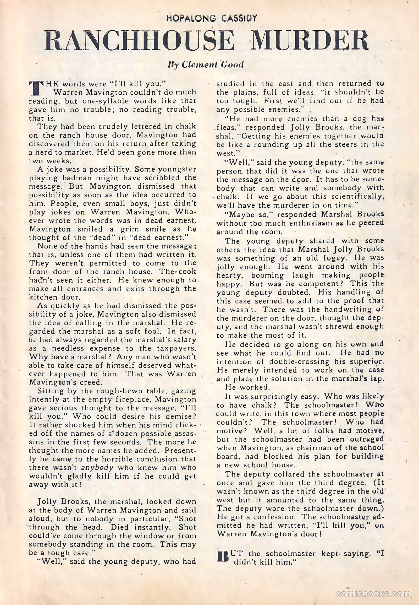 Hopalong Cassidy #23 — page 19 of 52