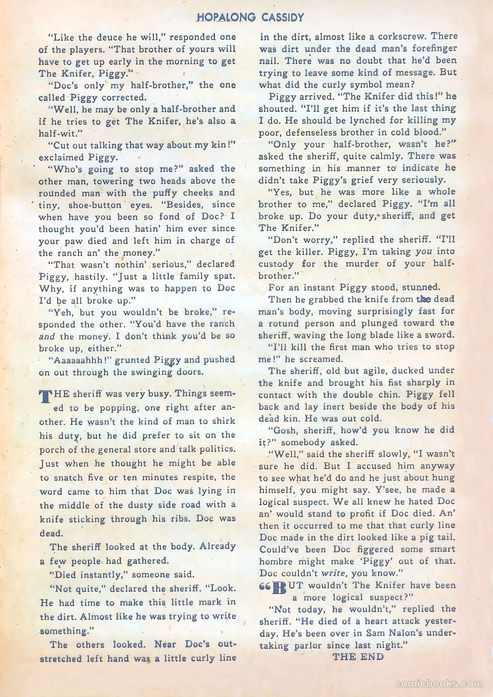 Hopalong Cassidy #25 — page 33 of 52
