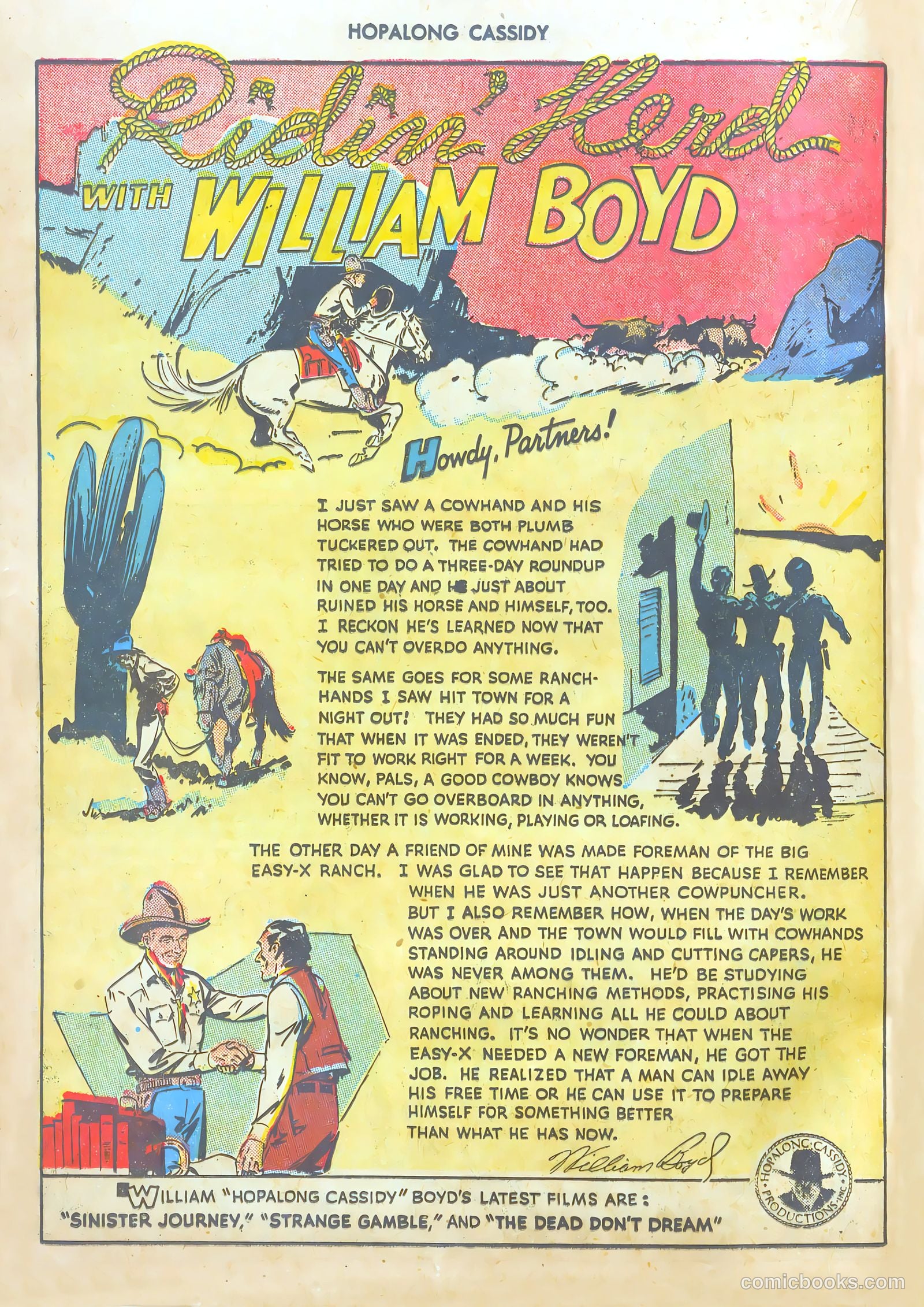 Hopalong Cassidy #25 — page 36 of 52