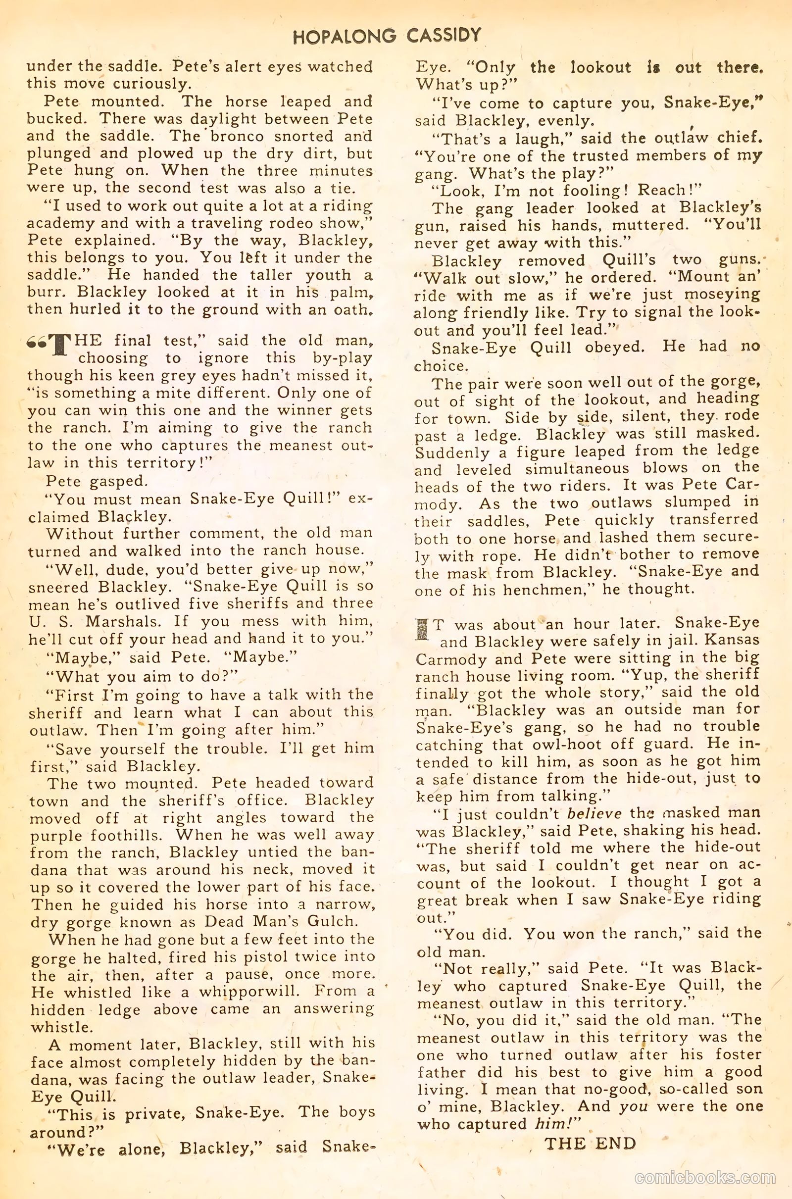 Hopalong Cassidy #30 — page 39 of 52