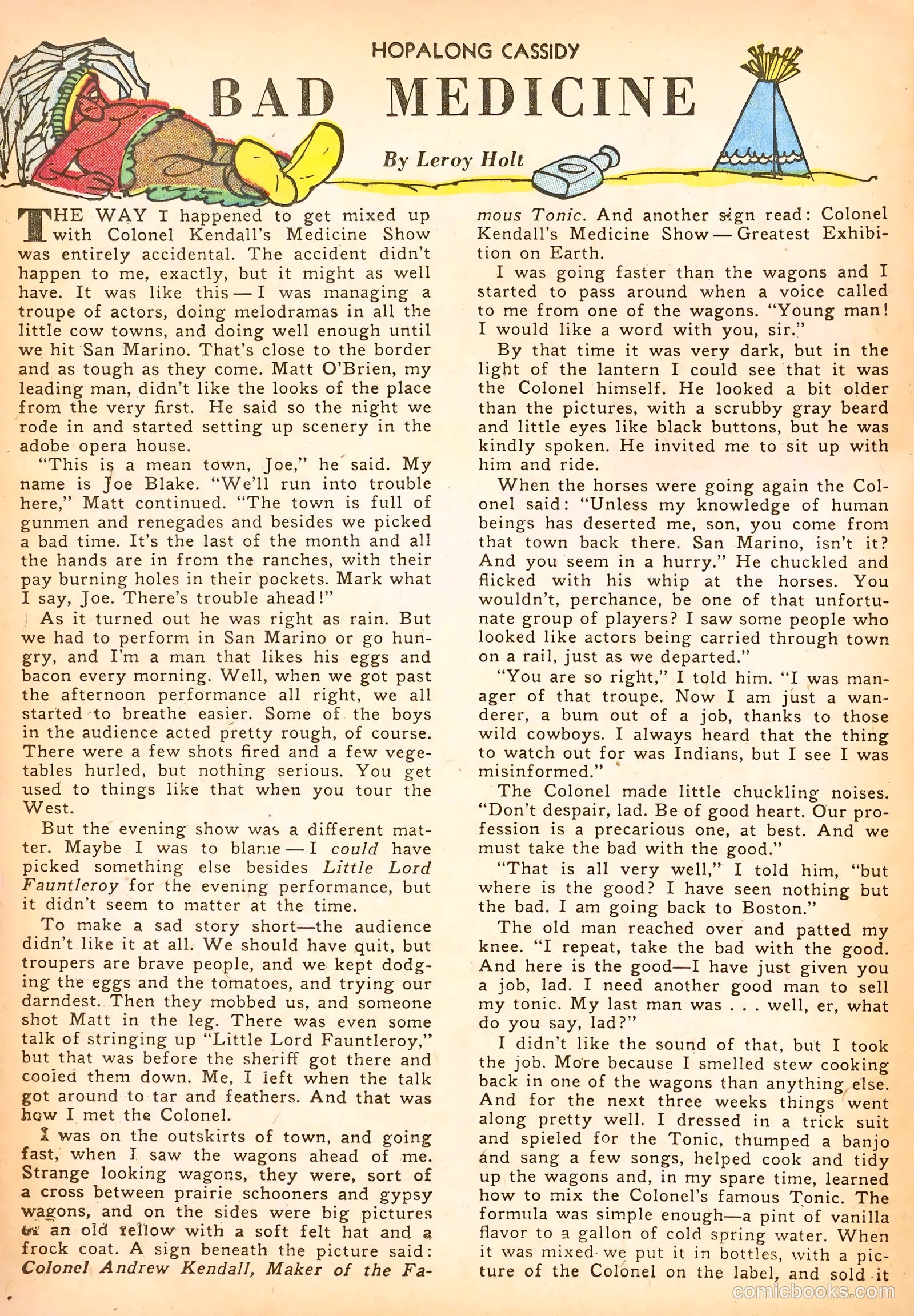 Hopalong Cassidy #54 — page 36 of 52
