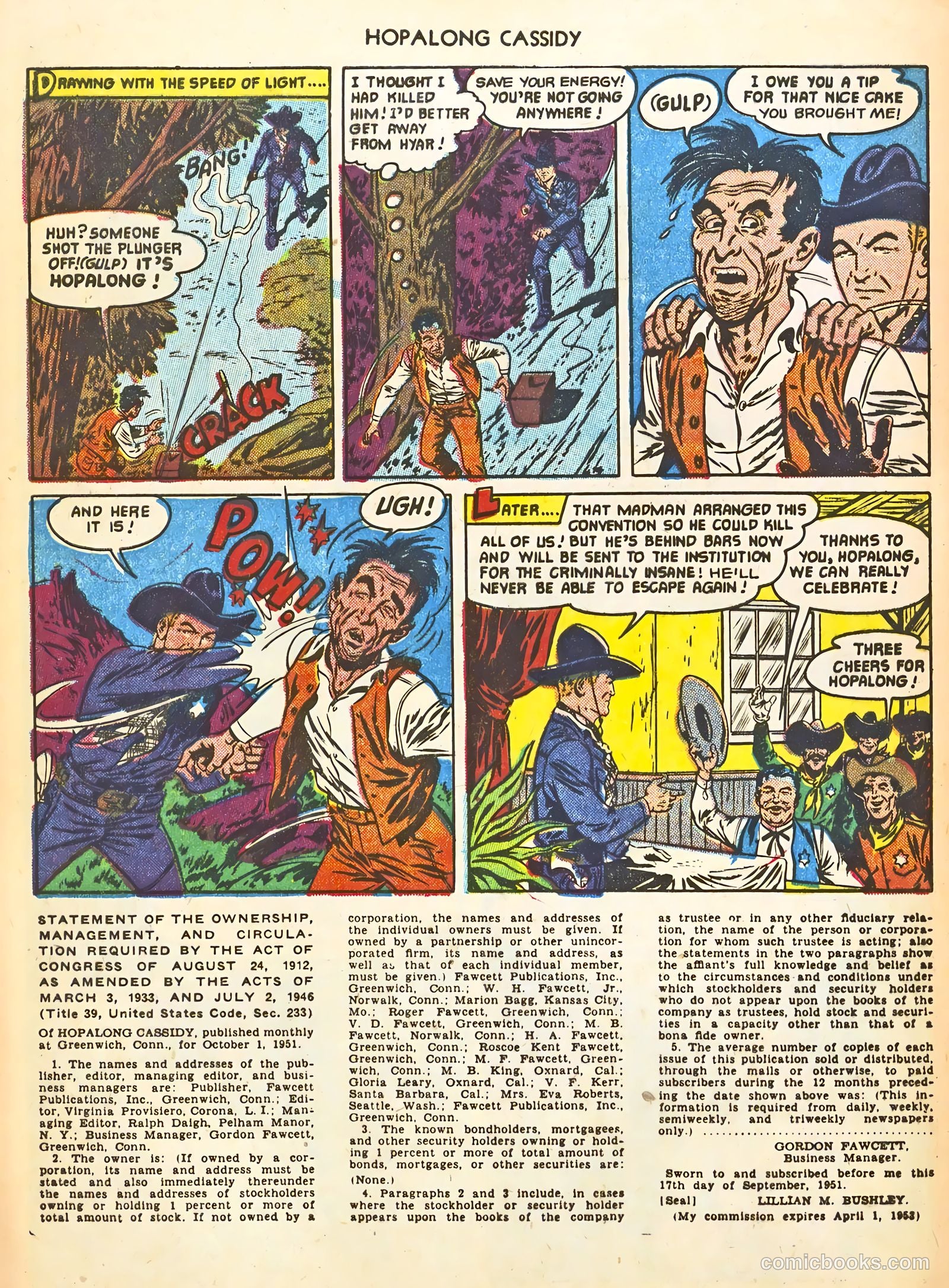 Hopalong Cassidy #63 — page 32 of 36