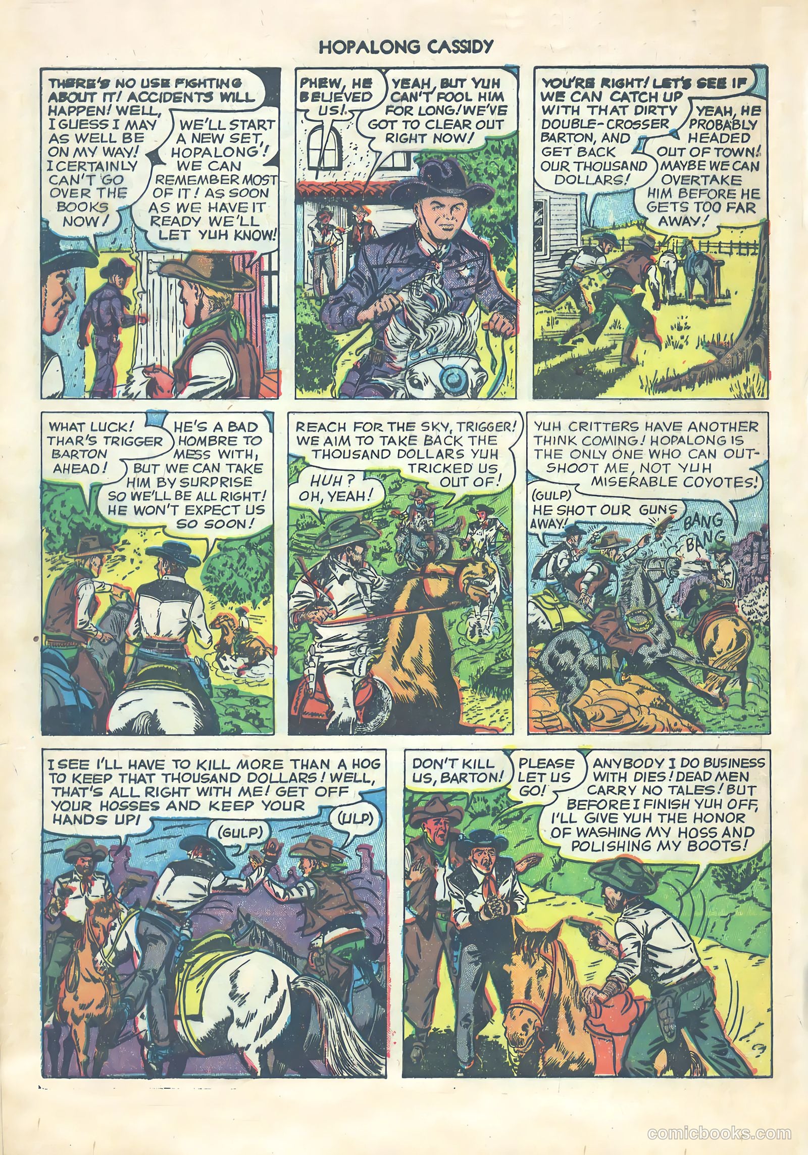 Hopalong Cassidy #64 — page 32 of 36