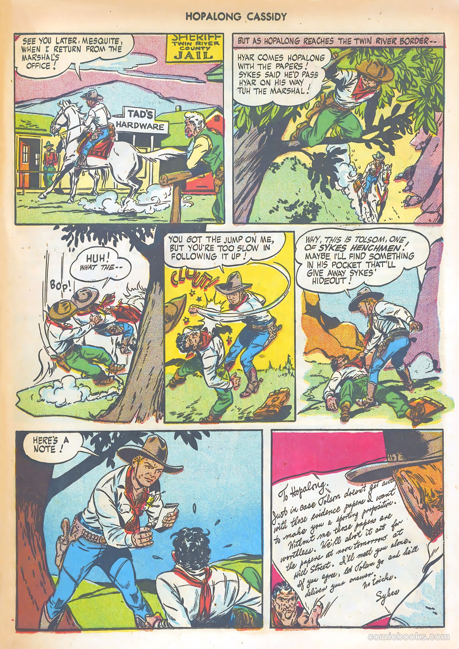 Hopalong Cassidy #7 — page 25 of 52