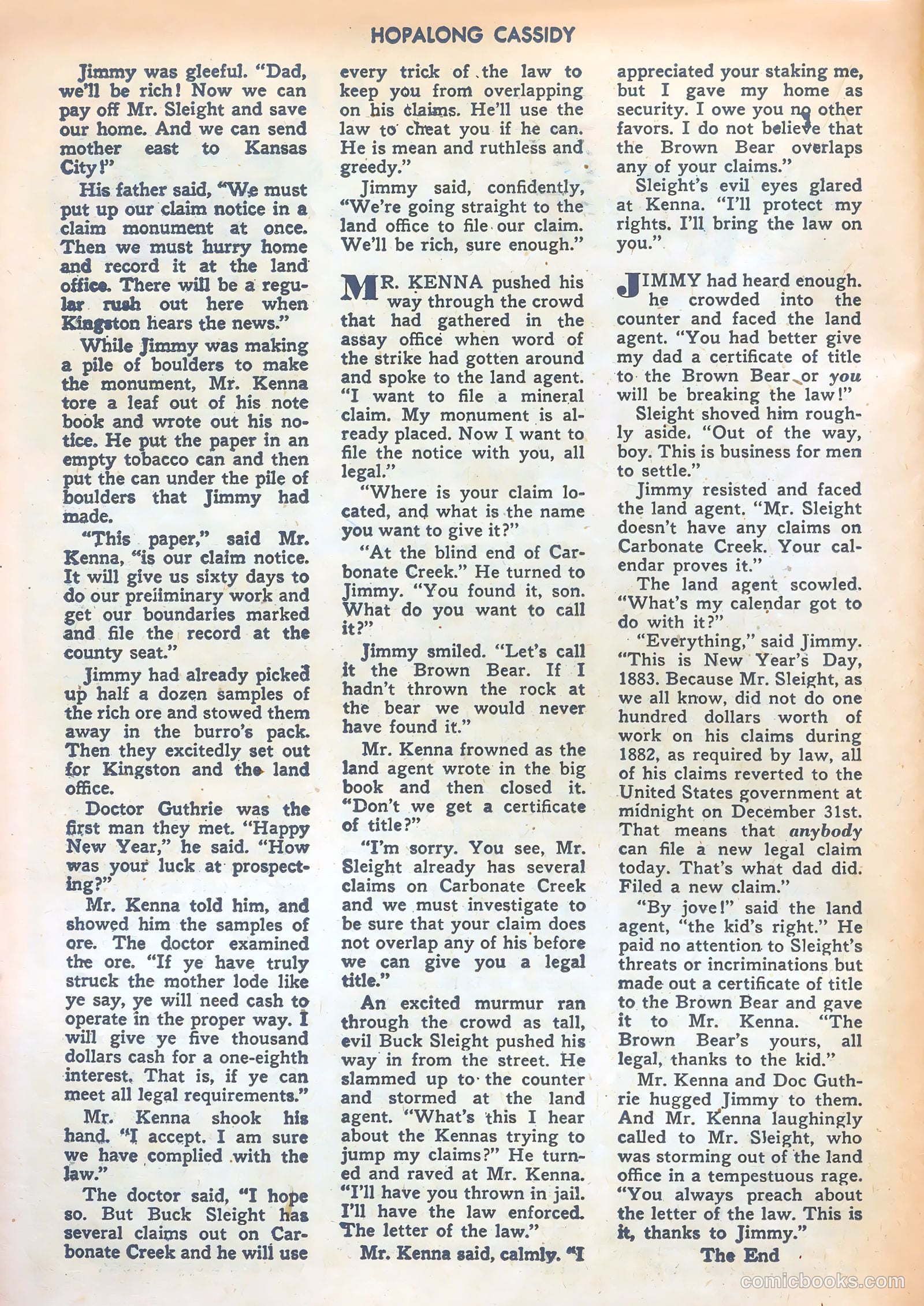 Hopalong Cassidy #7 — page 30 of 52