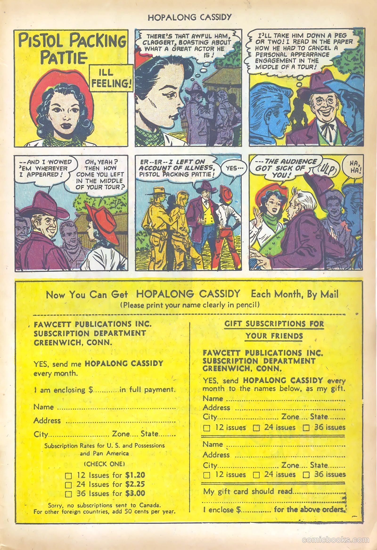 Hopalong Cassidy #72 — page 33 of 36