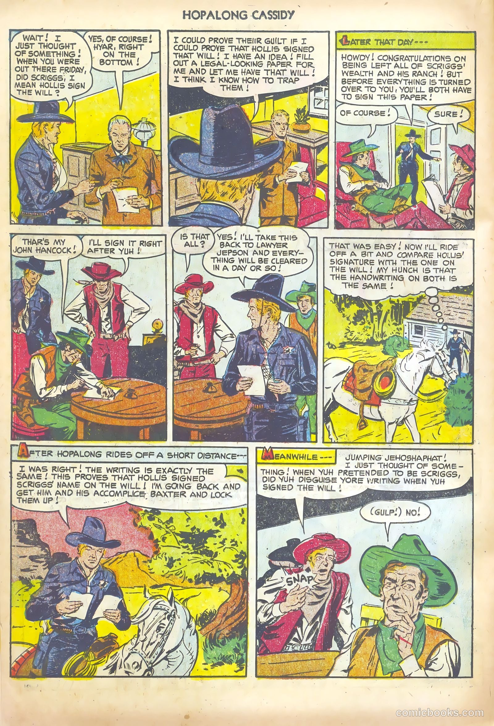 Hopalong Cassidy #76 — page 22 of 36
