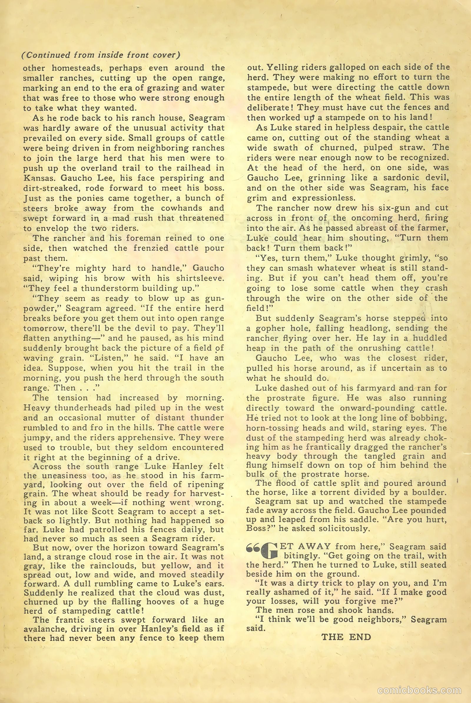 Hopalong Cassidy #76 — page 35 of 36