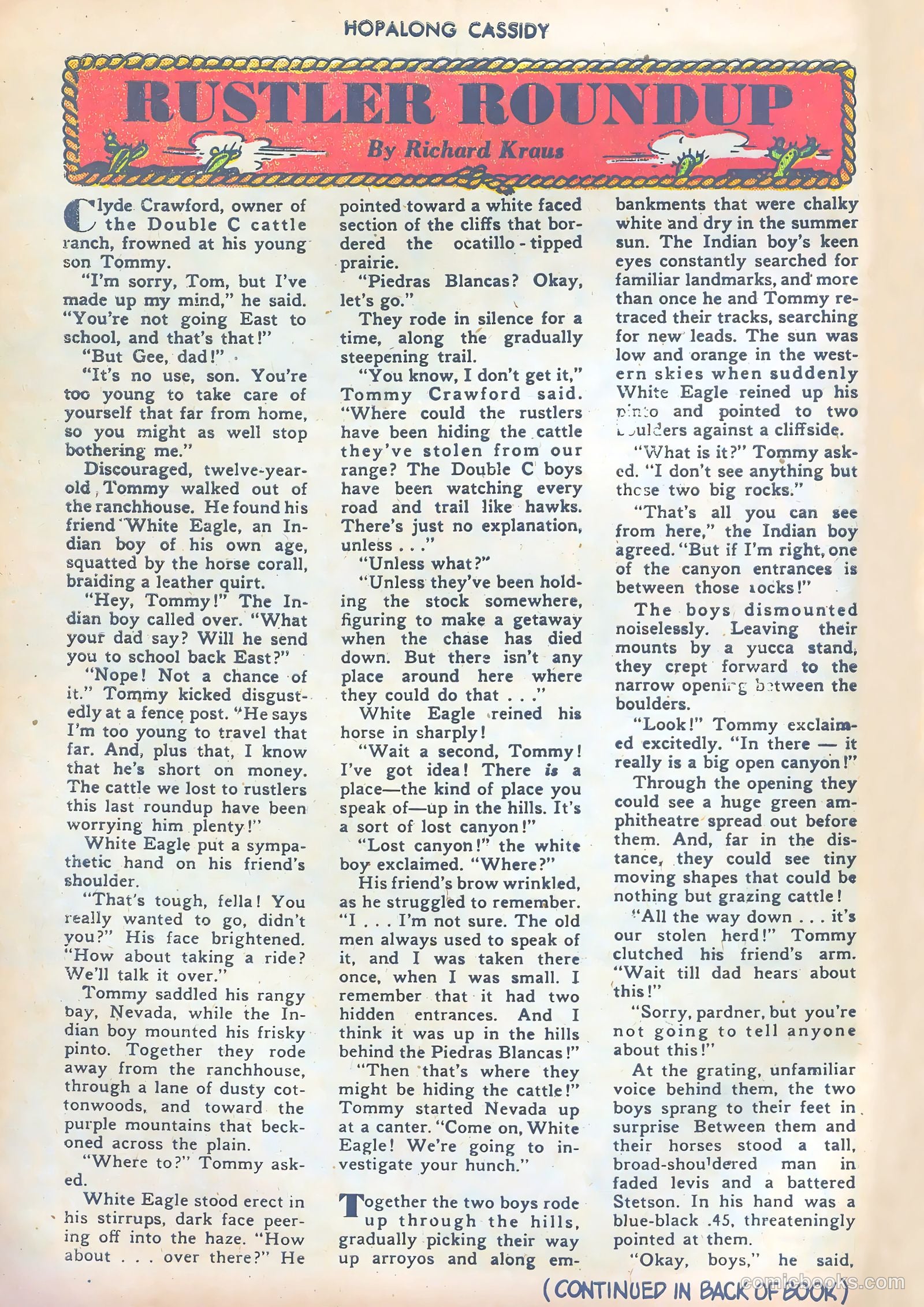 Hopalong Cassidy #9 — page 14 of 52