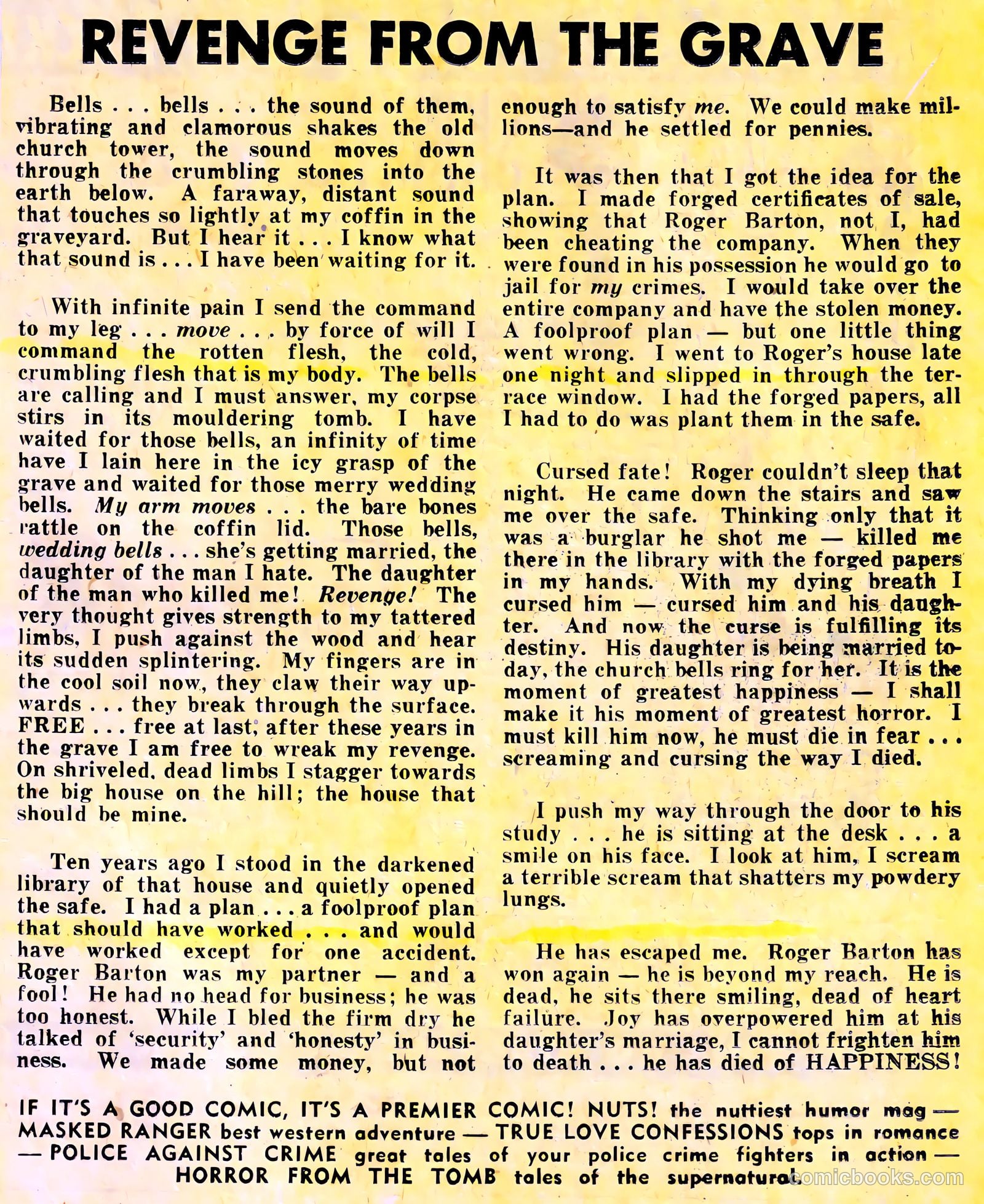 Horror from the Tomb #1 — page 11 of 36