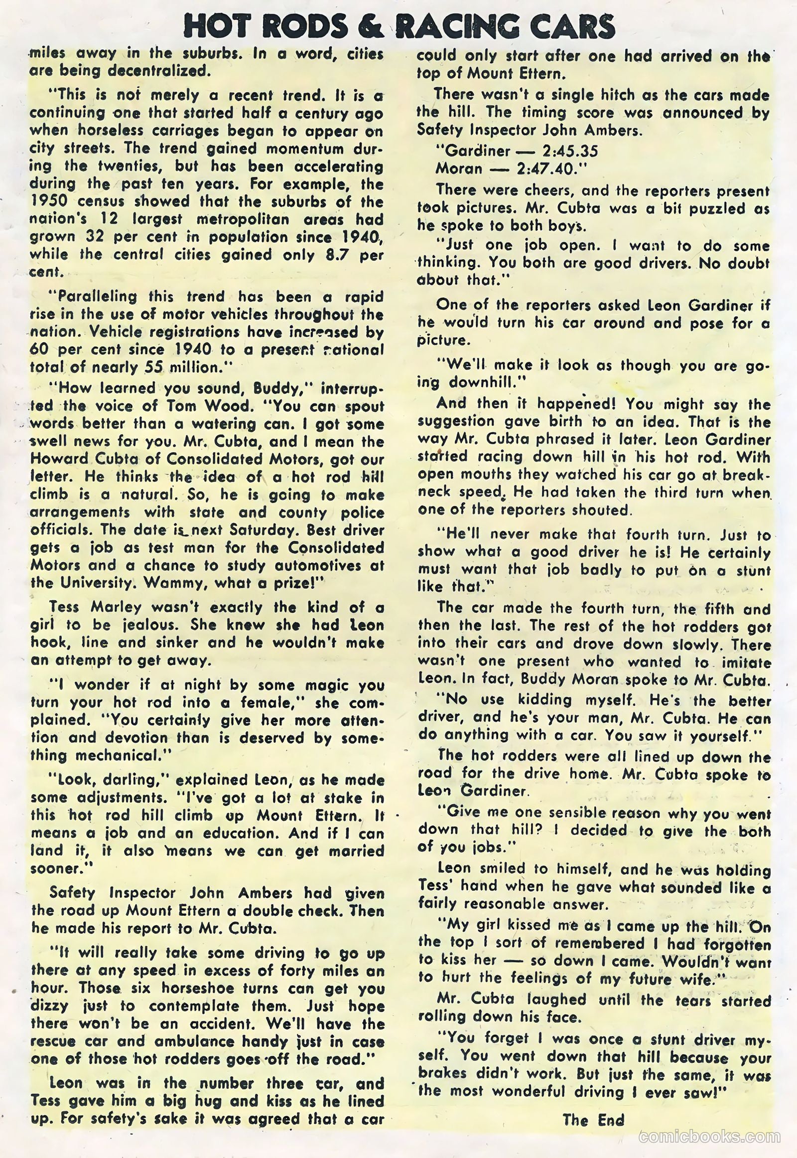 Hot Rods and Racing Cars #19 — page 17 of 36