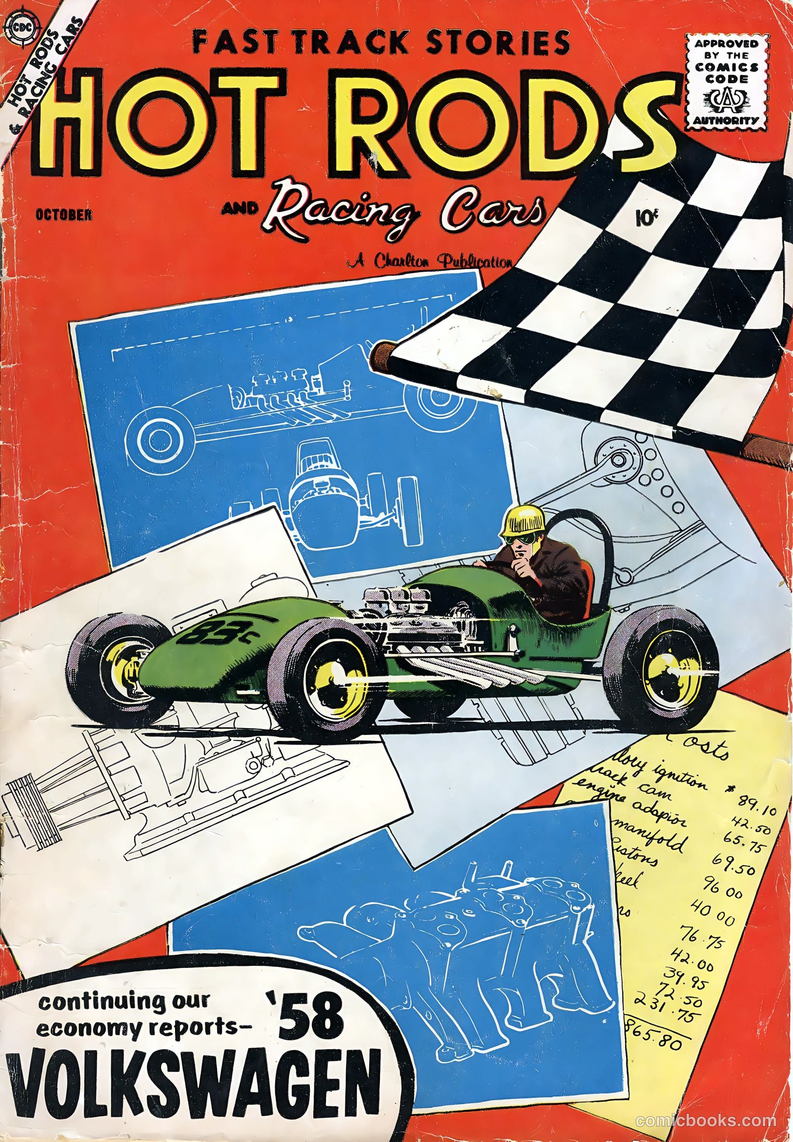 Hot Rods and Racing Cars #37 — page 1 of 36