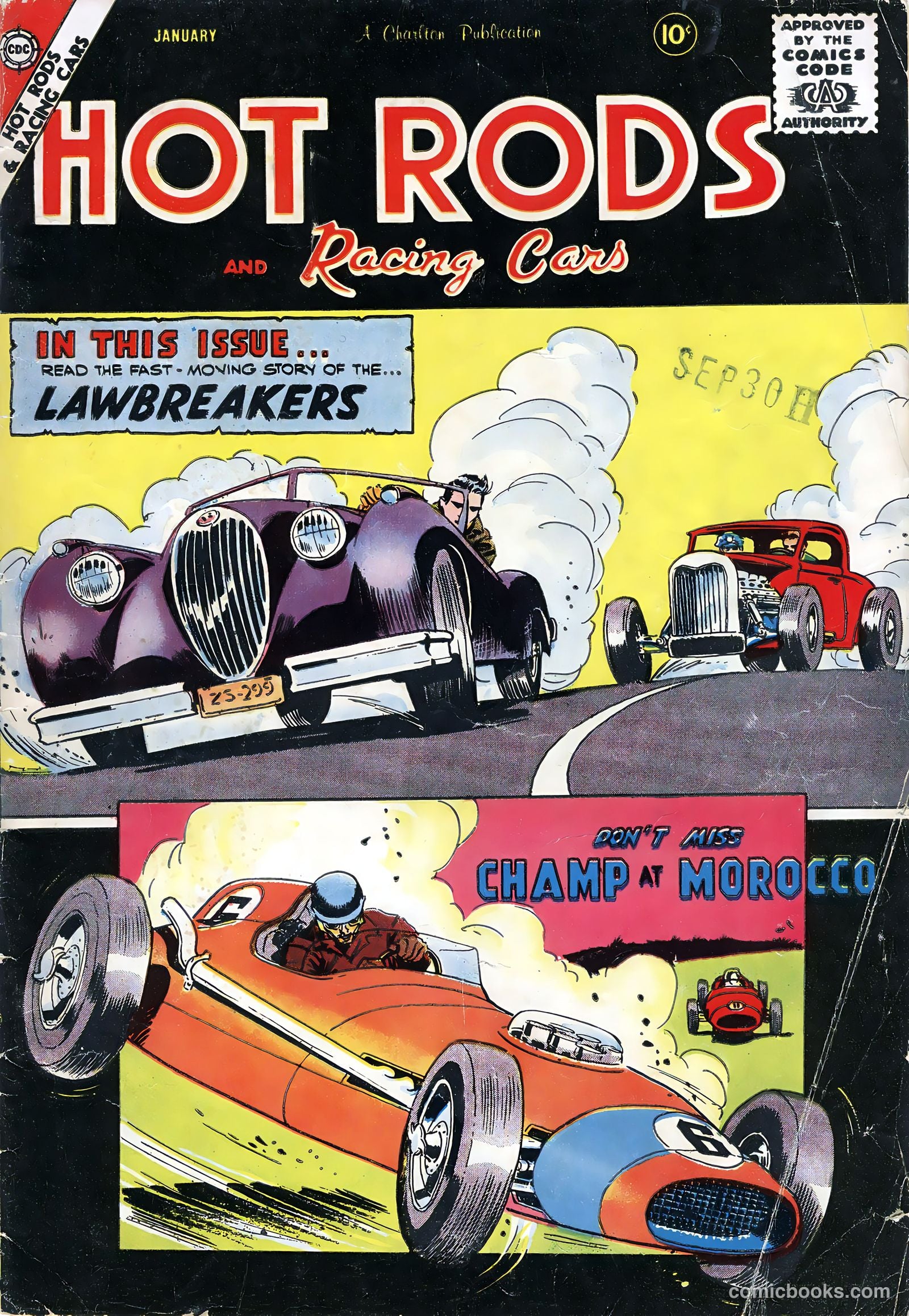 Hot Rods and Racing Cars #38 — page 1 of 36