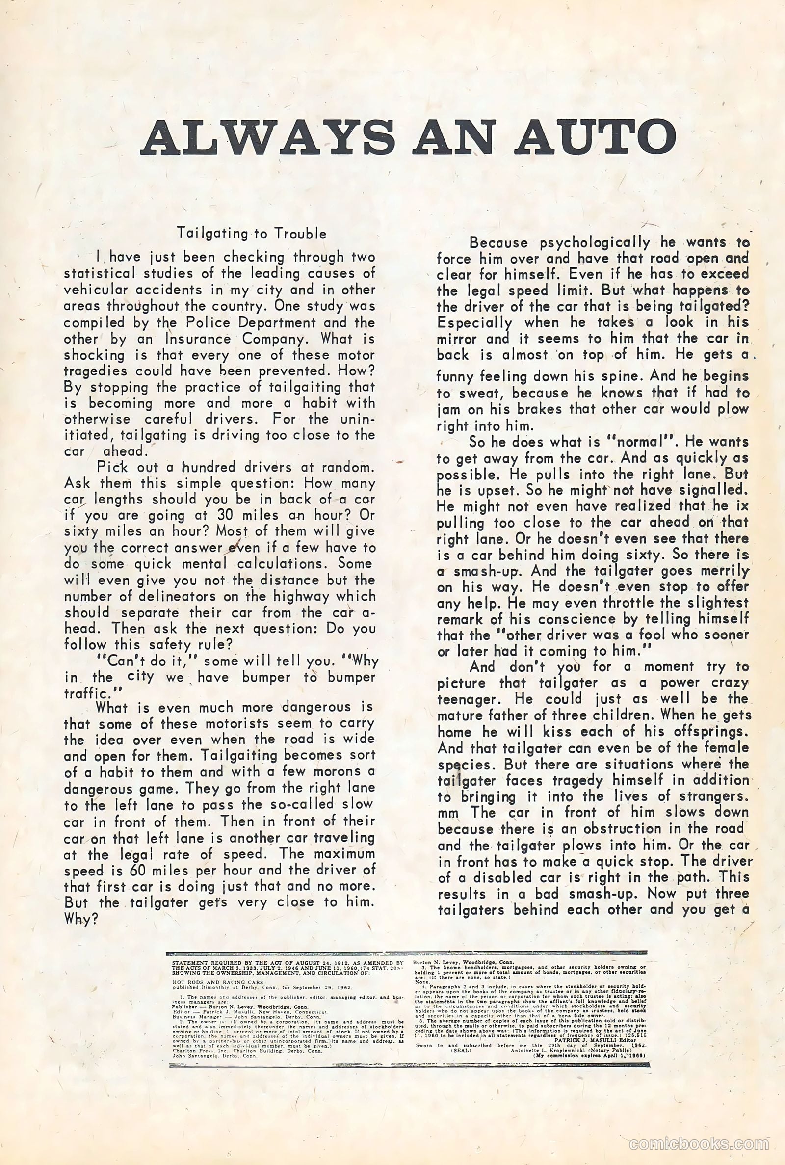 Hot Rods and Racing Cars #62 — page 17 of 36
