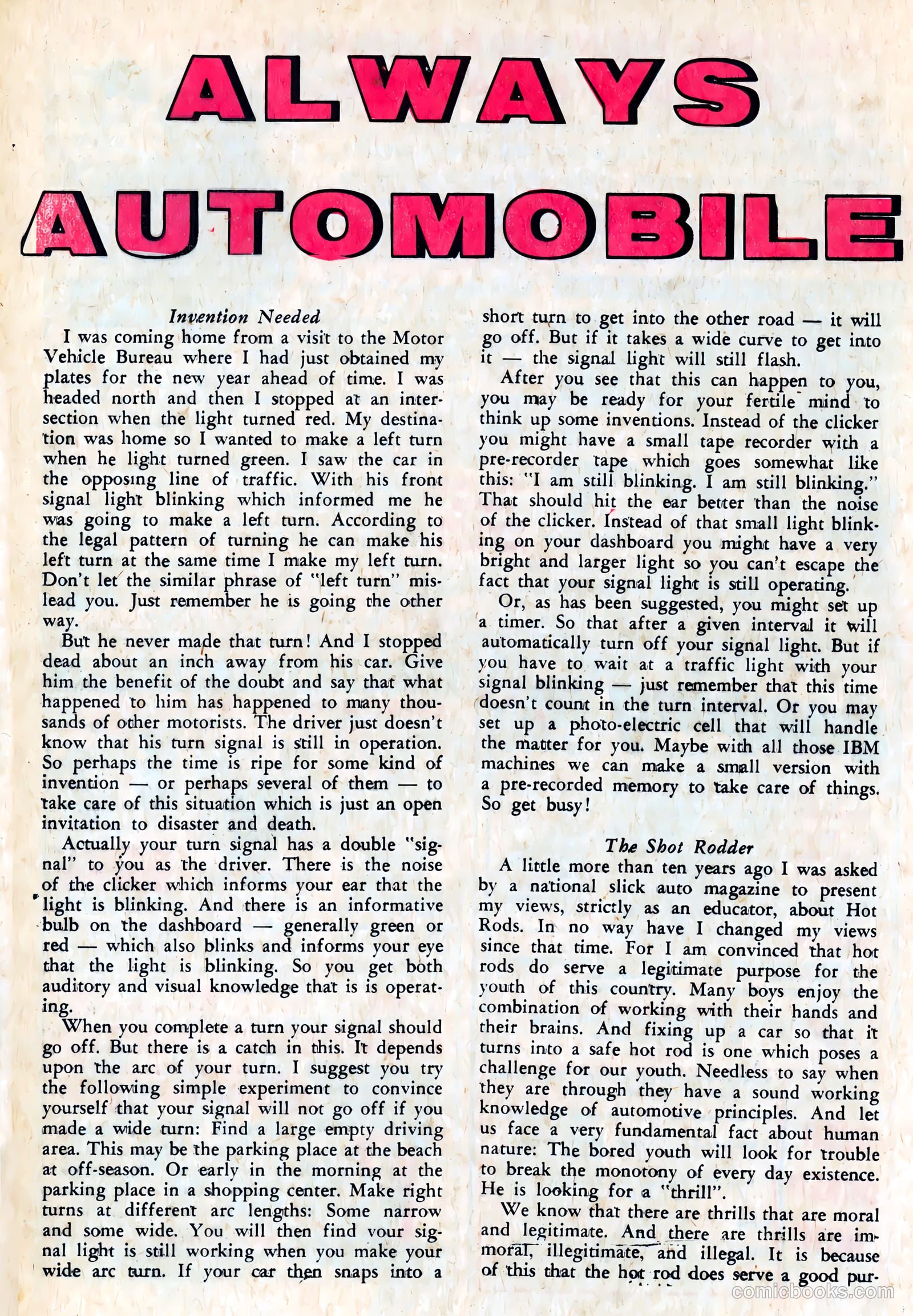Hot Rods and Racing Cars #70 — page 16 of 36