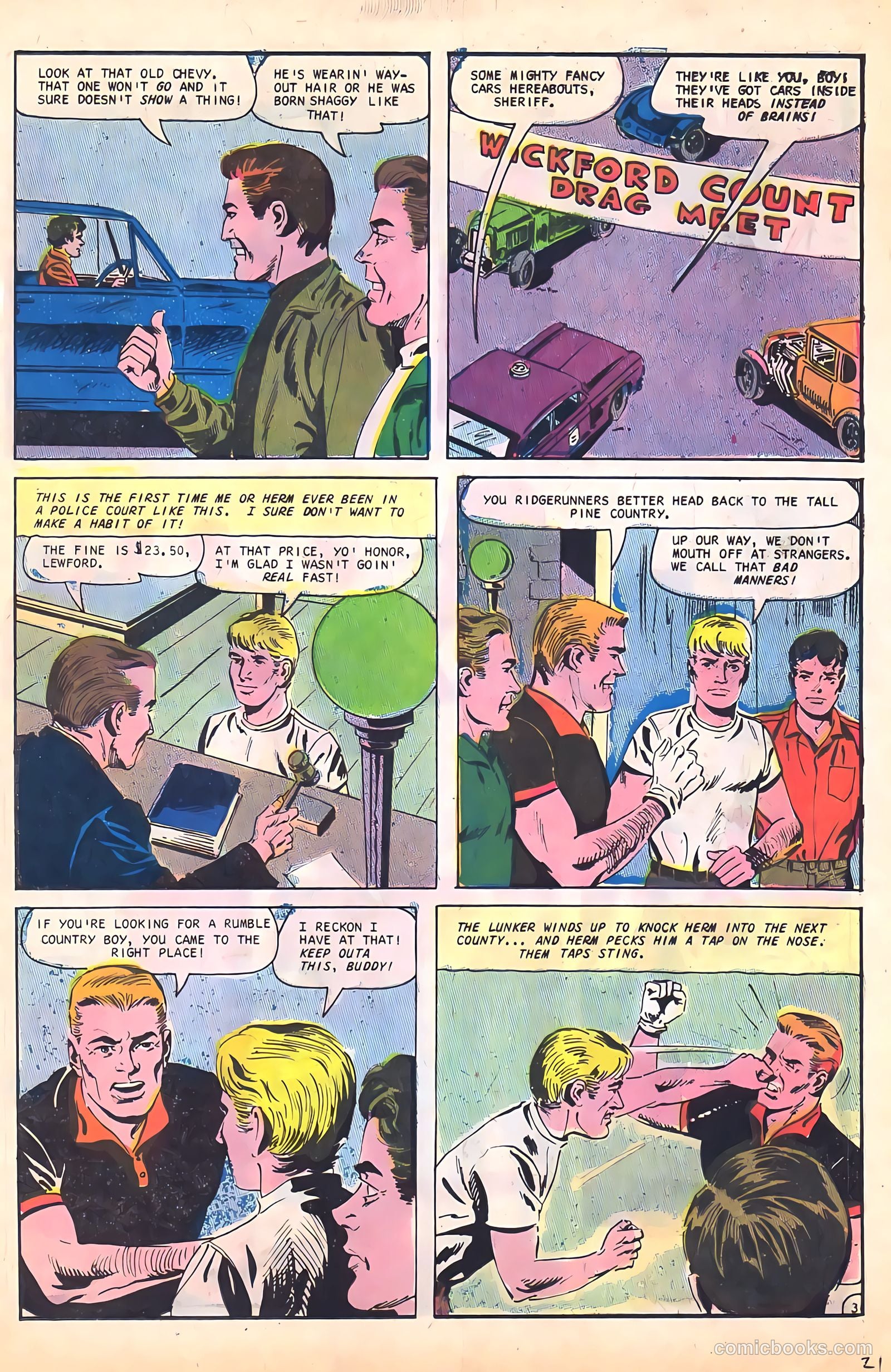 Hot Rods and Racing Cars #84 — page 21 of 36