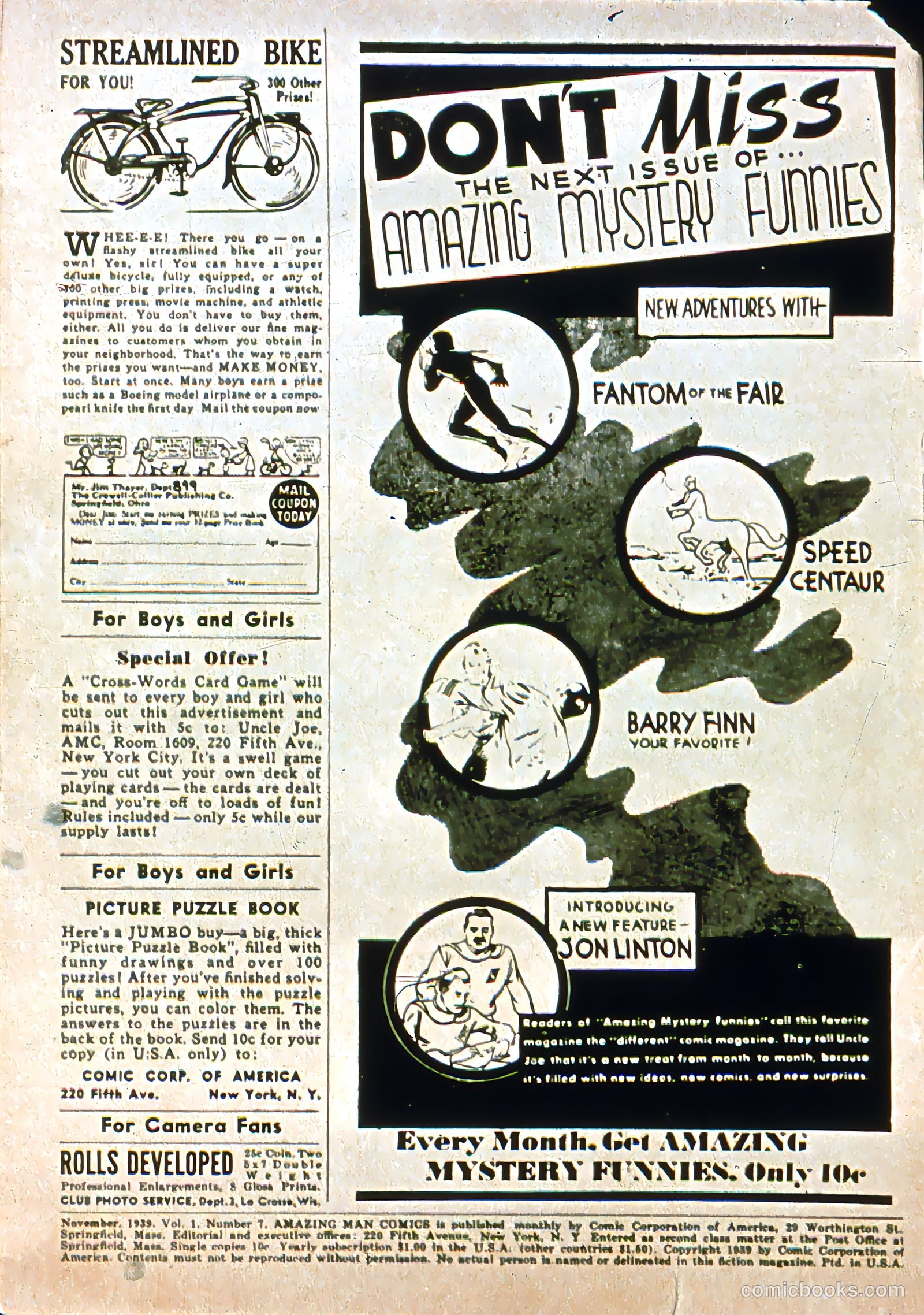 Amazing Man Comics #7 — page 3 of 70