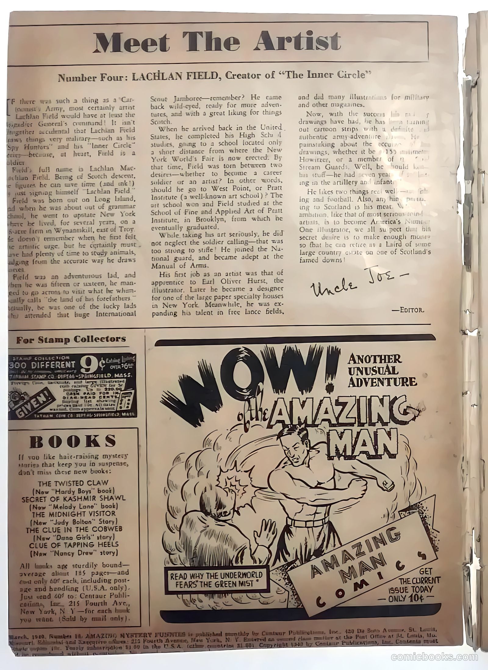 Amazing Mystery Funnies #18 — page 2 of 68