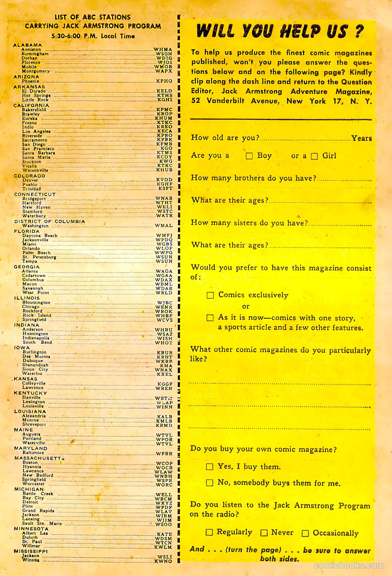 Jack Armstrong #1 — page 44 of 52