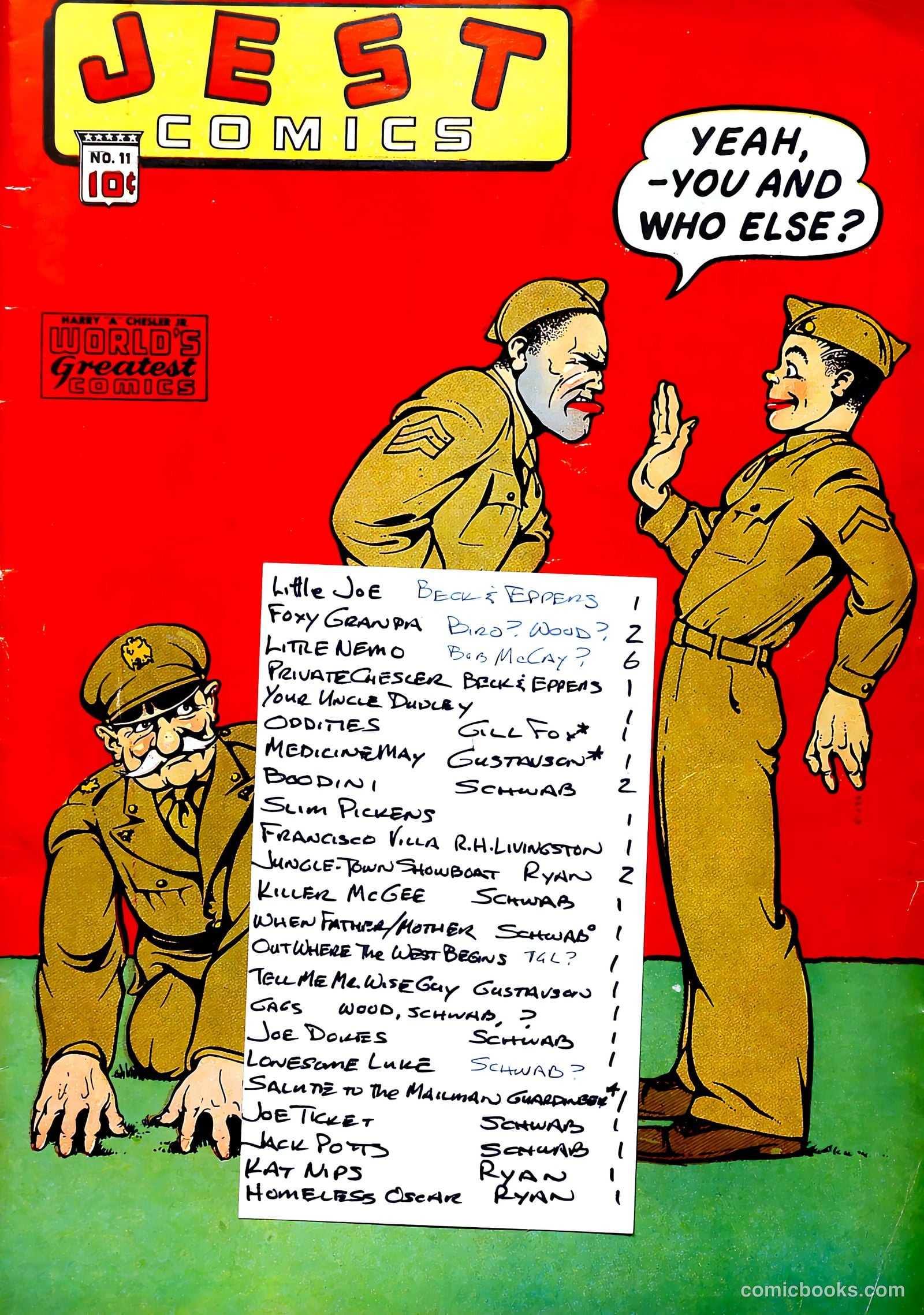 Jest Comics #11 — page 55 of 55