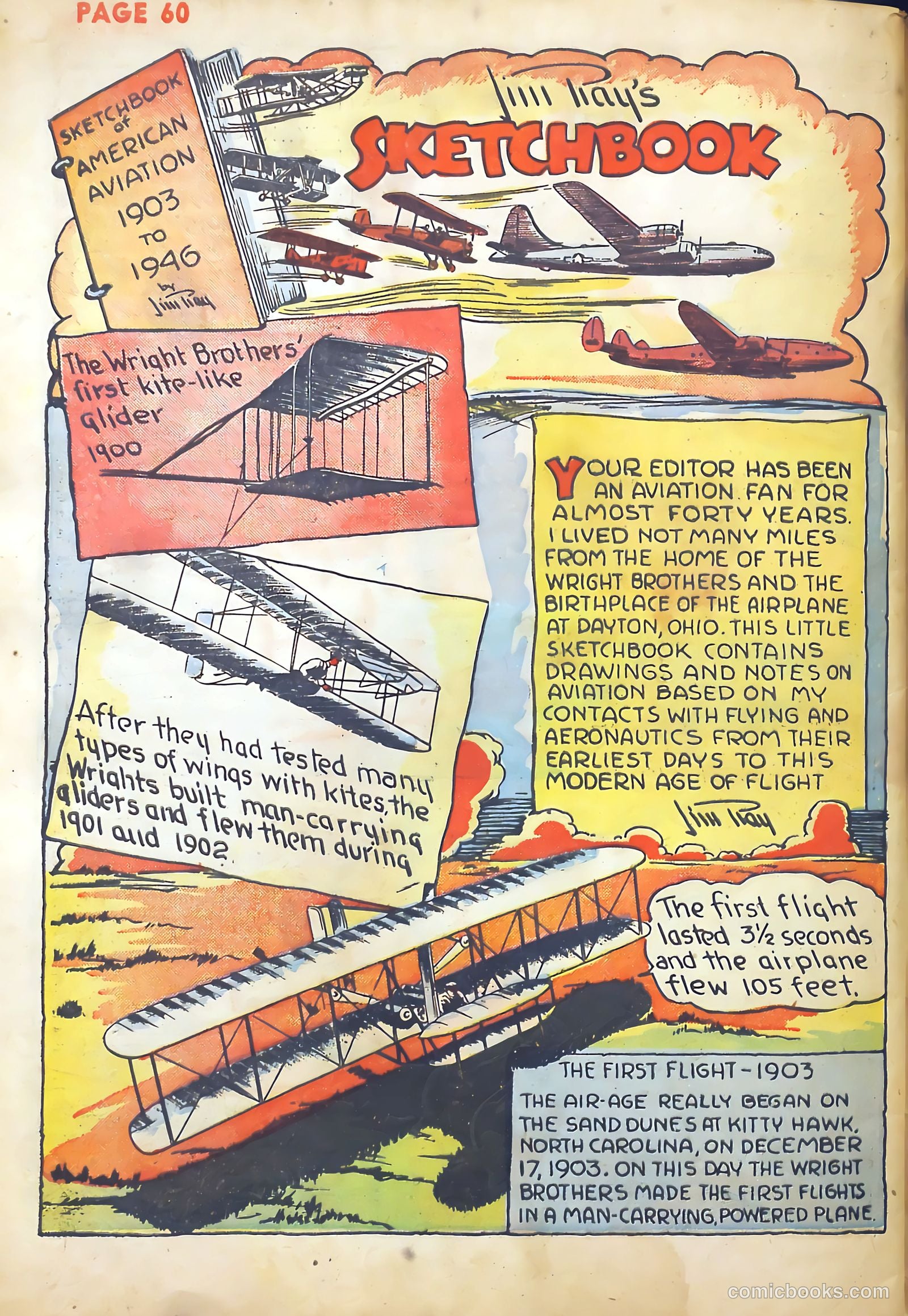 Jim Ray's Aviation Sketchbook #1 — page 61 of 67