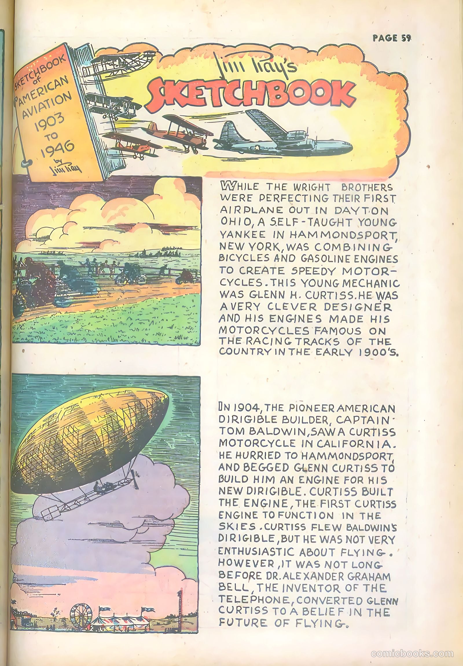 Jim Ray's Aviation Sketchbook #2 — page 59 of 66