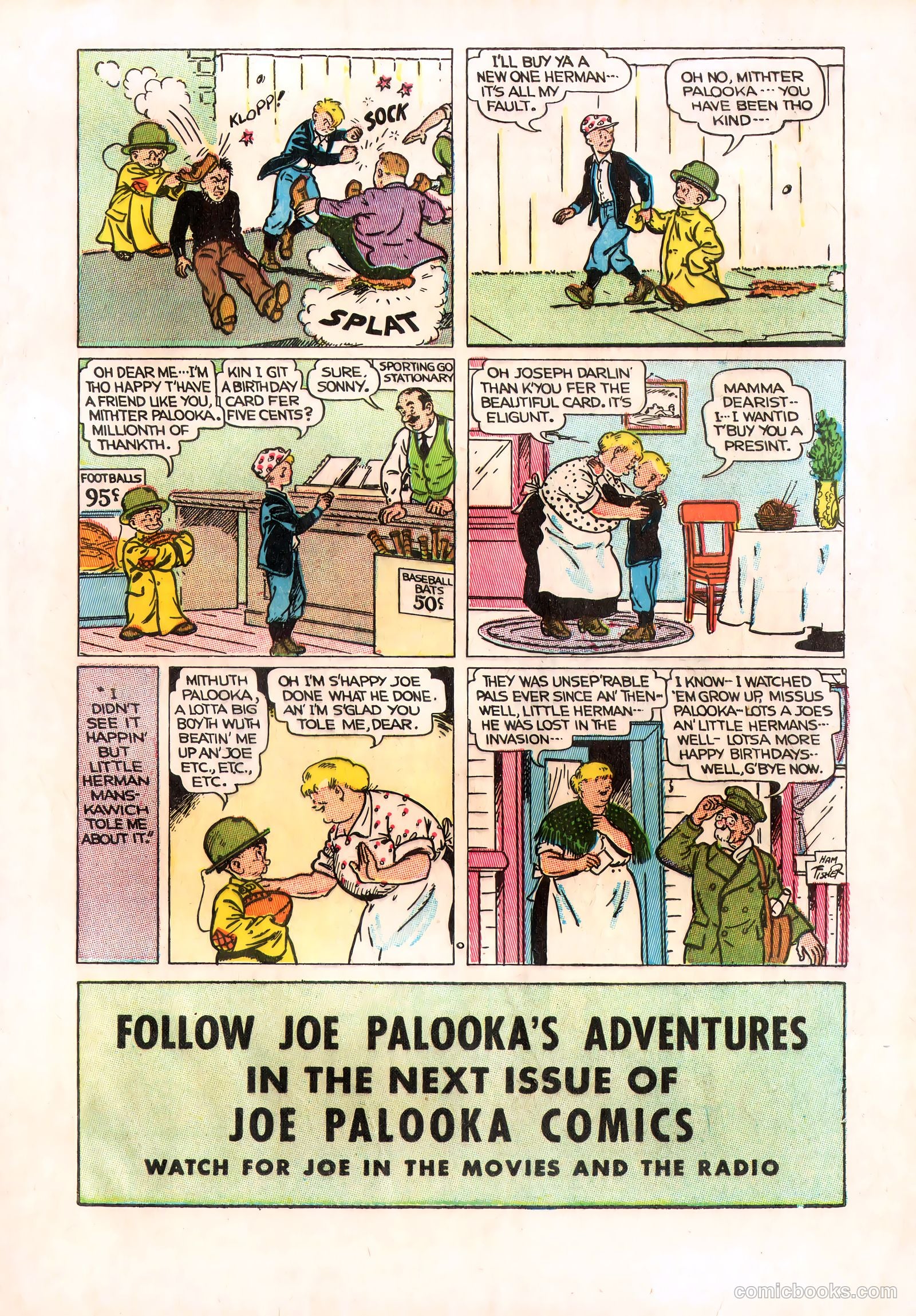 Joe Palooka Comics #1 — page 33 of 36
