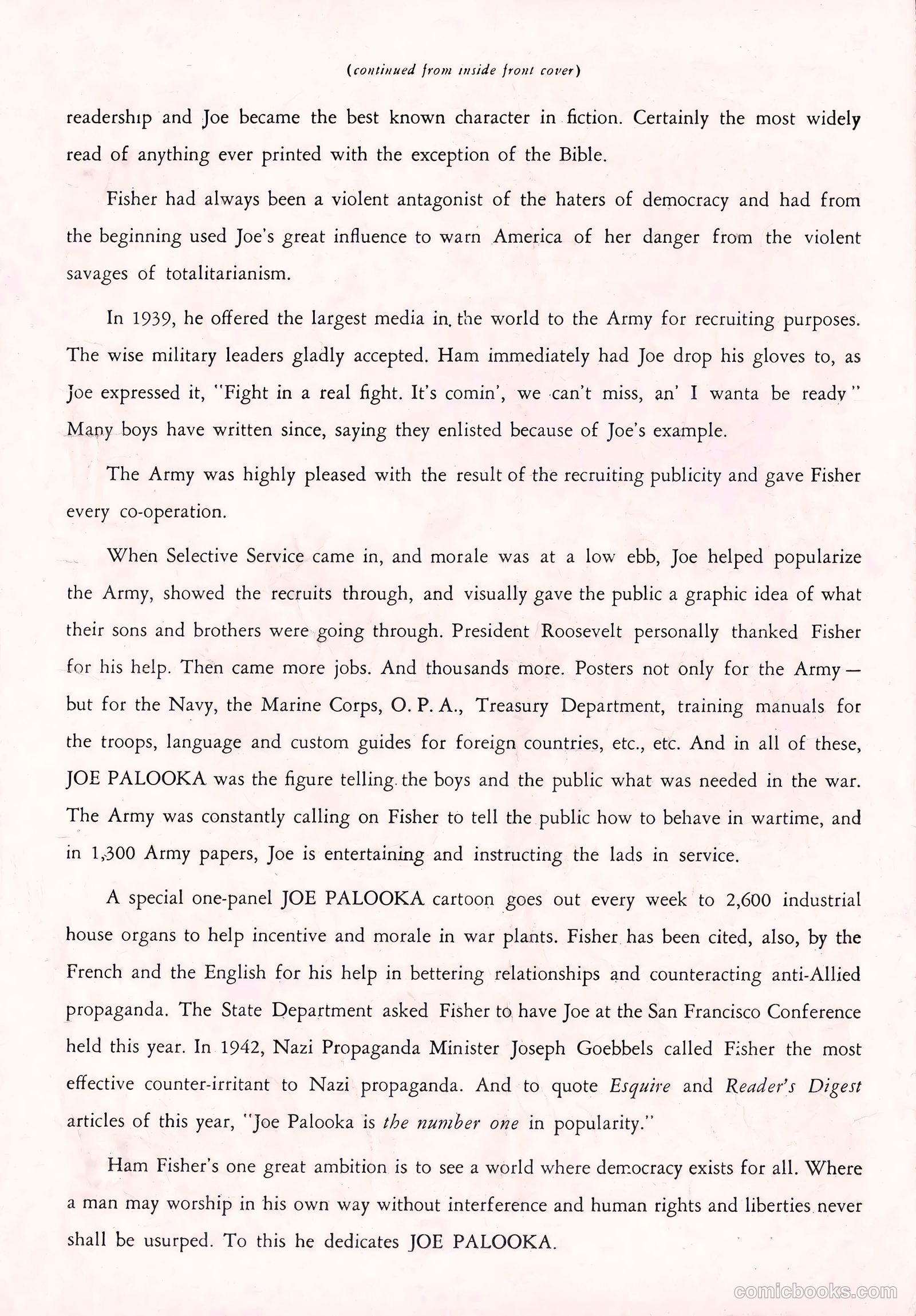 Joe Palooka Comics #1 — page 35 of 36