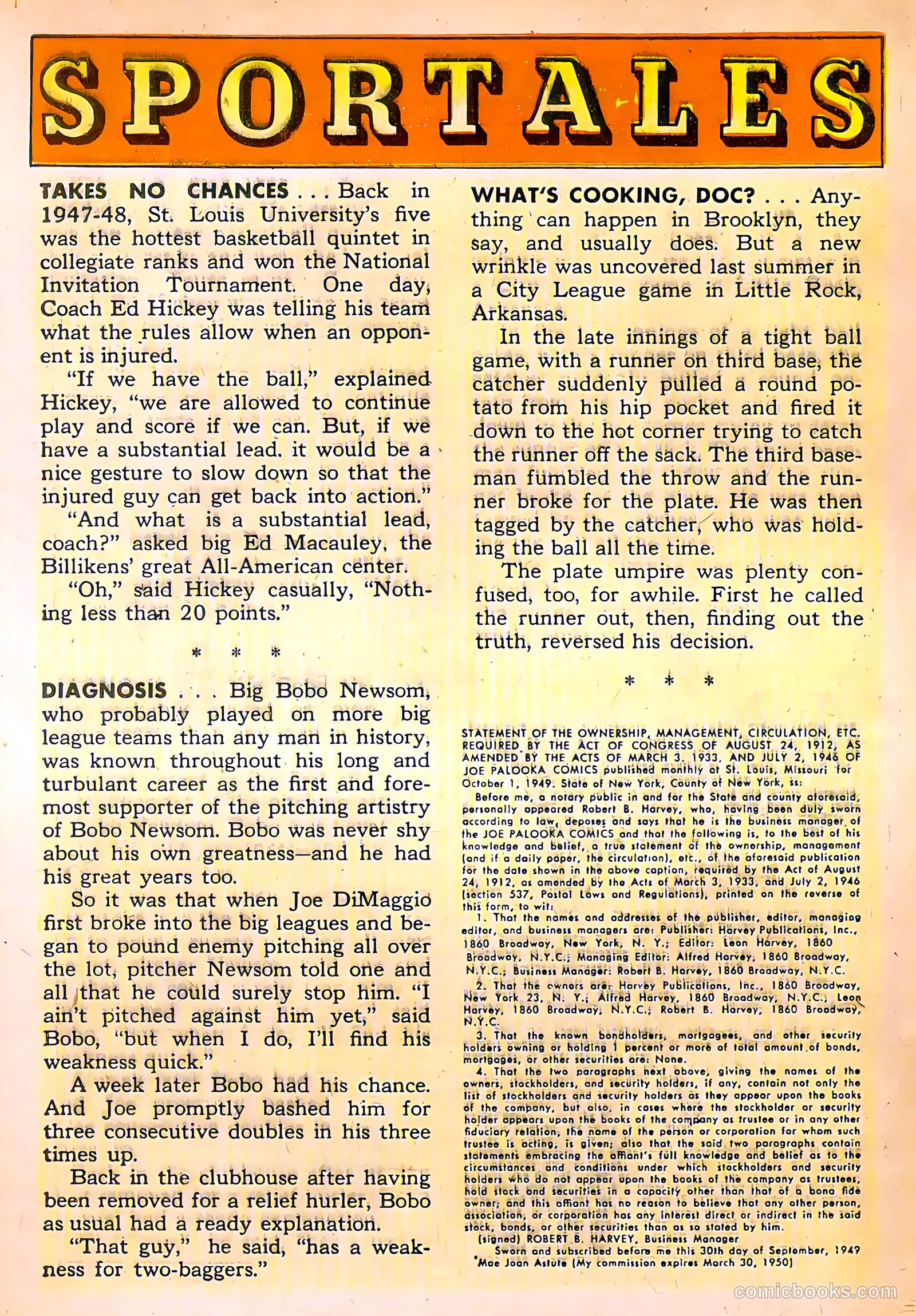 Joe Palooka Comics #42 — page 32 of 36