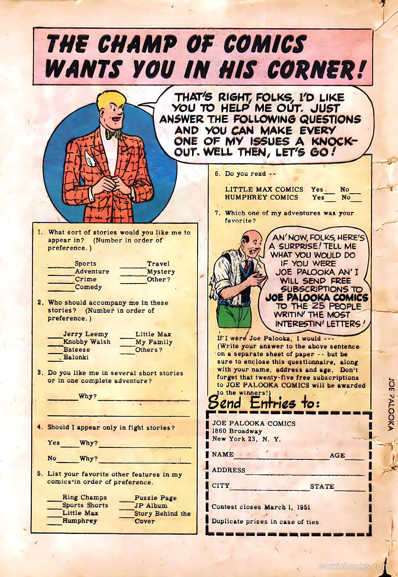 Joe Palooka Comics #54 — page 34 of 36