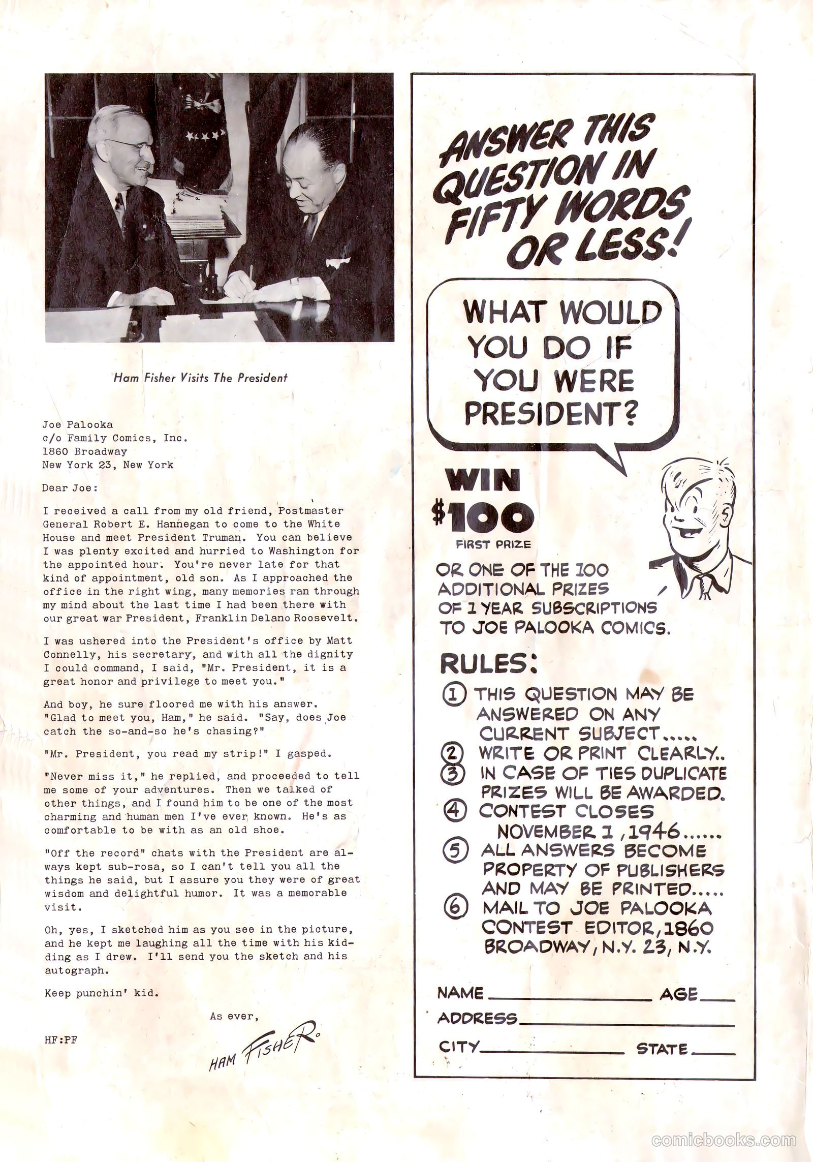 Joe Palooka #6 — page 2 of 52