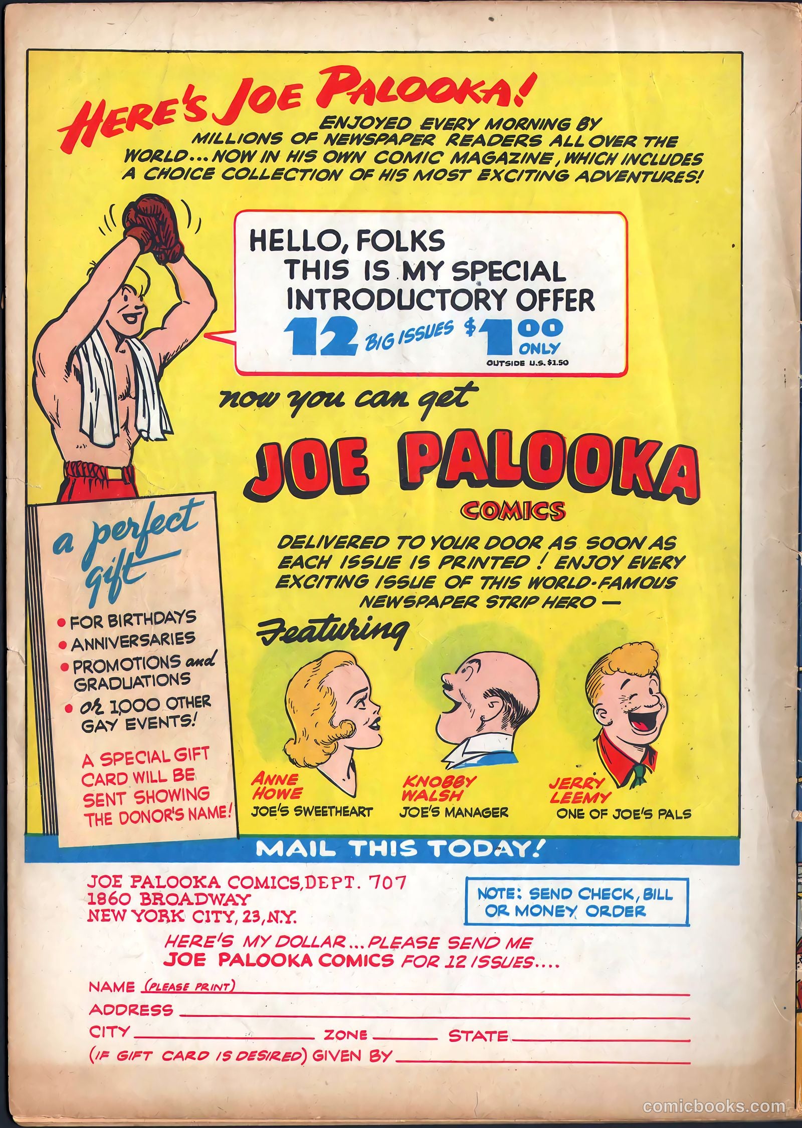 Joe Palooka Comics #7 — page 52 of 52