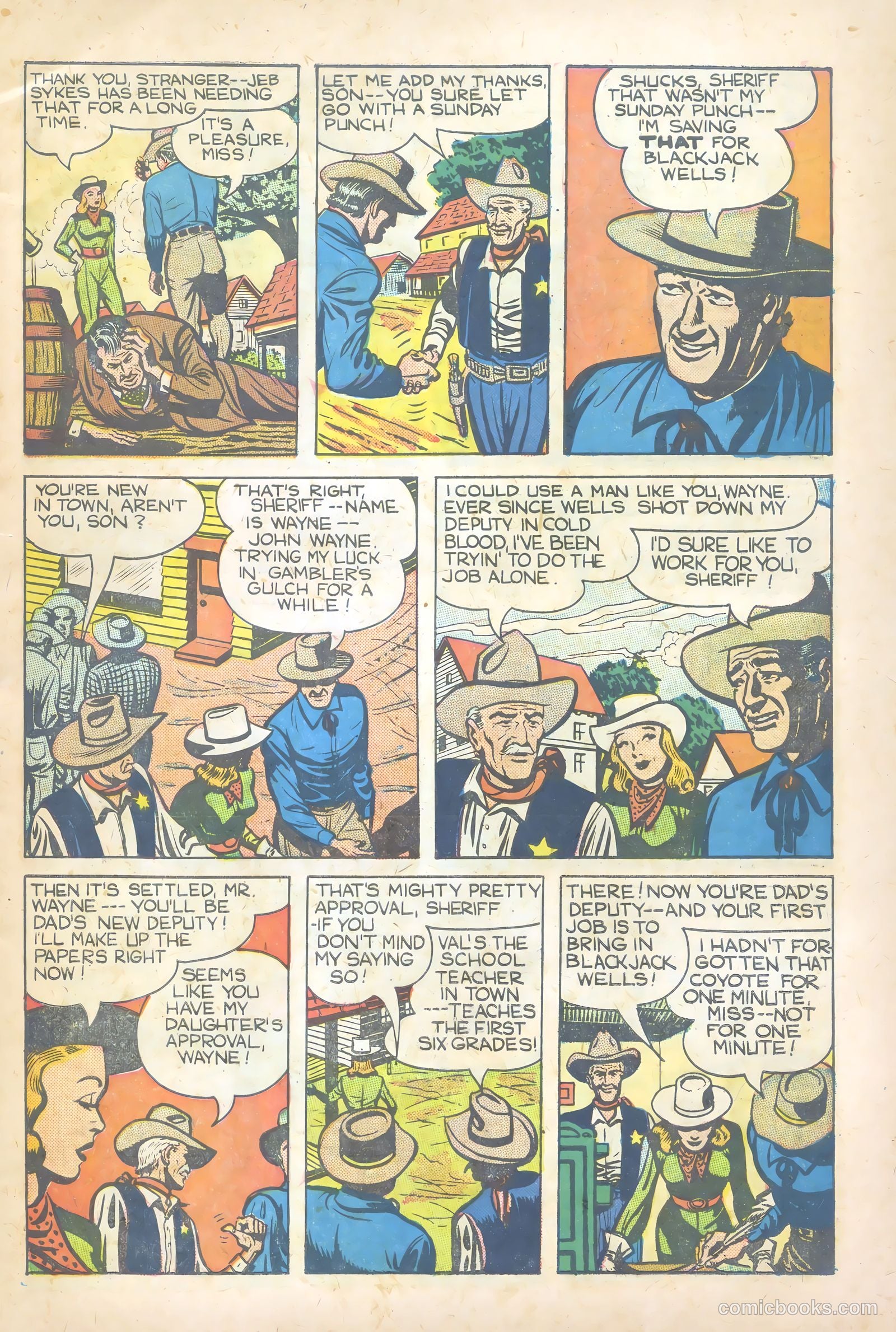 John Wayne Adventure Comics #1 — page 5 of 36