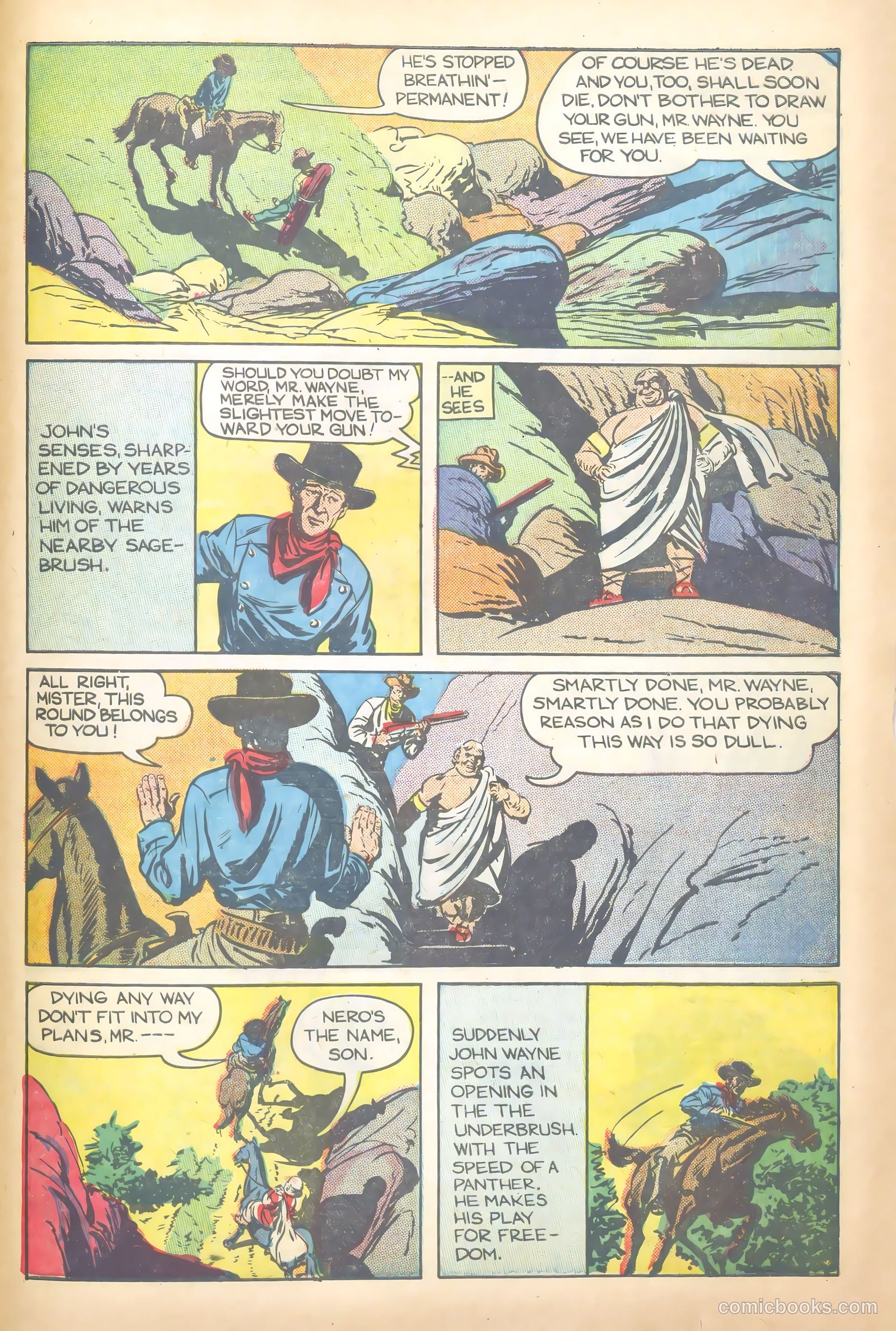 John Wayne Adventure Comics #1 — page 27 of 36