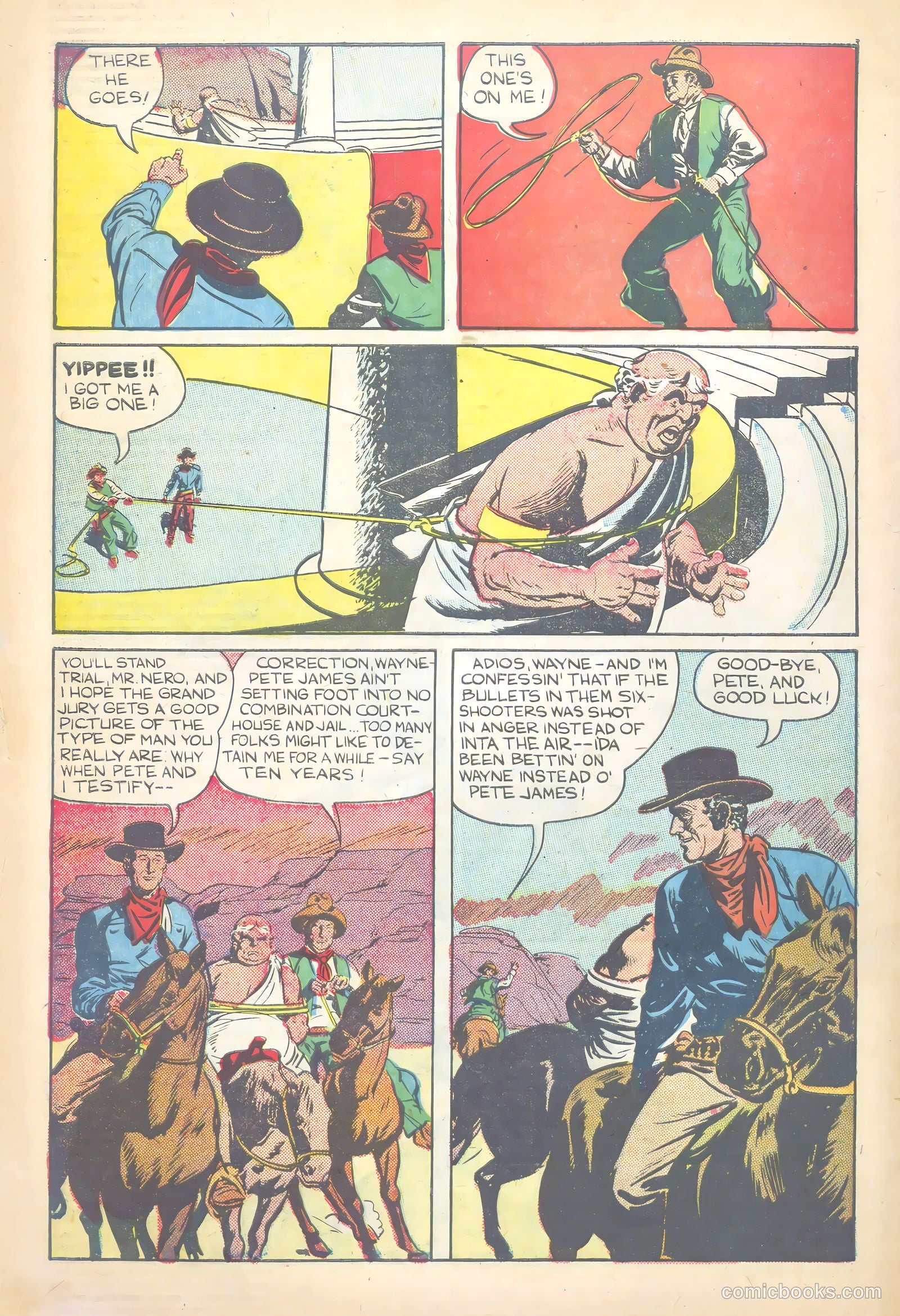 John Wayne Adventure Comics #1 — page 34 of 36