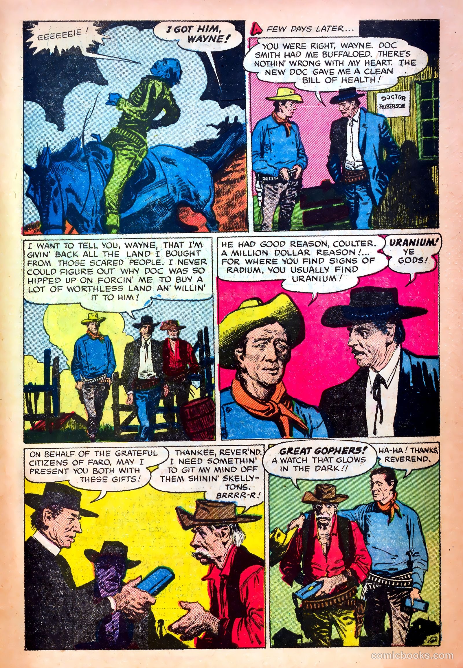 John Wayne Adventure Comics #15 — page 33 of 36