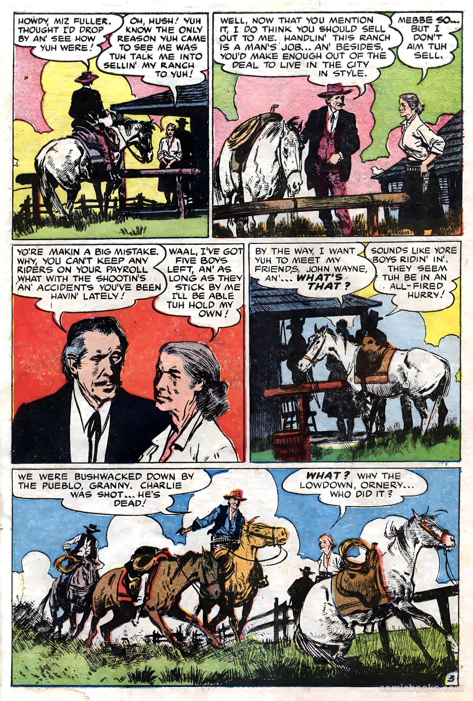 John Wayne Adventure Comics #16 — page 25 of 36