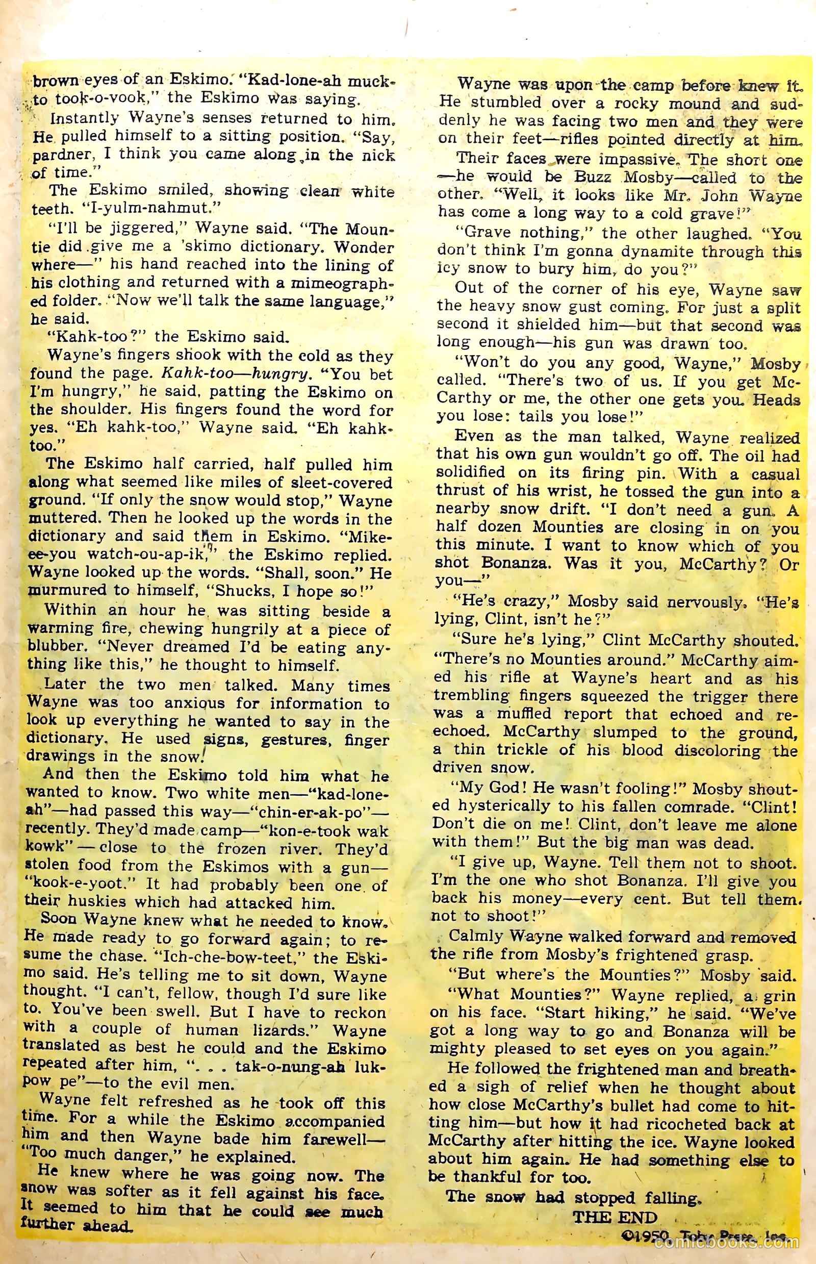 John Wayne Adventure Comics #29 — page 29 of 36