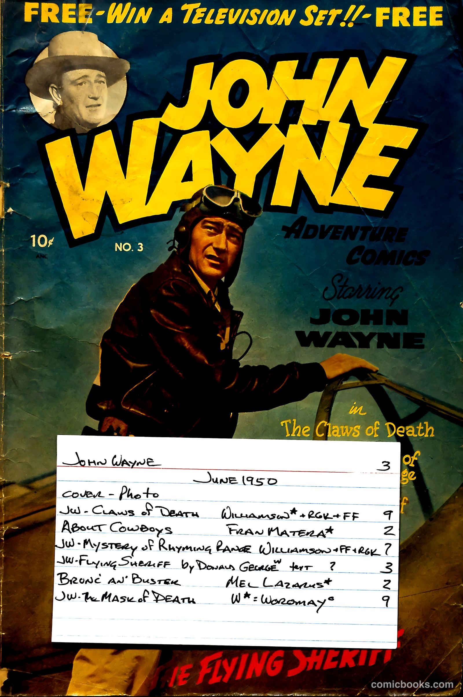 John Wayne Adventure Comics #3 — page 37 of 37
