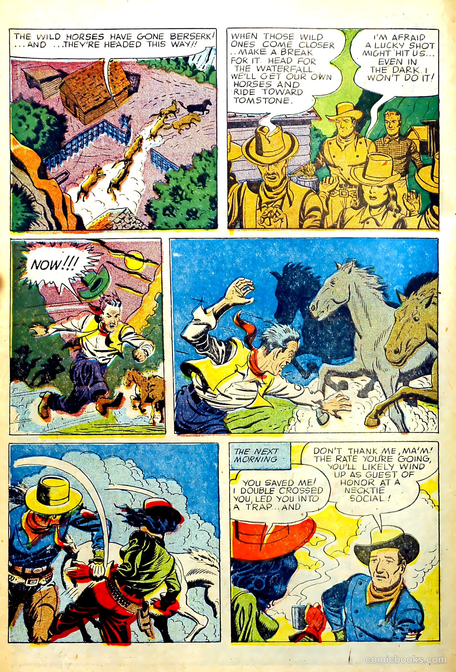 John Wayne Adventure Comics #31 — page 32 of 36