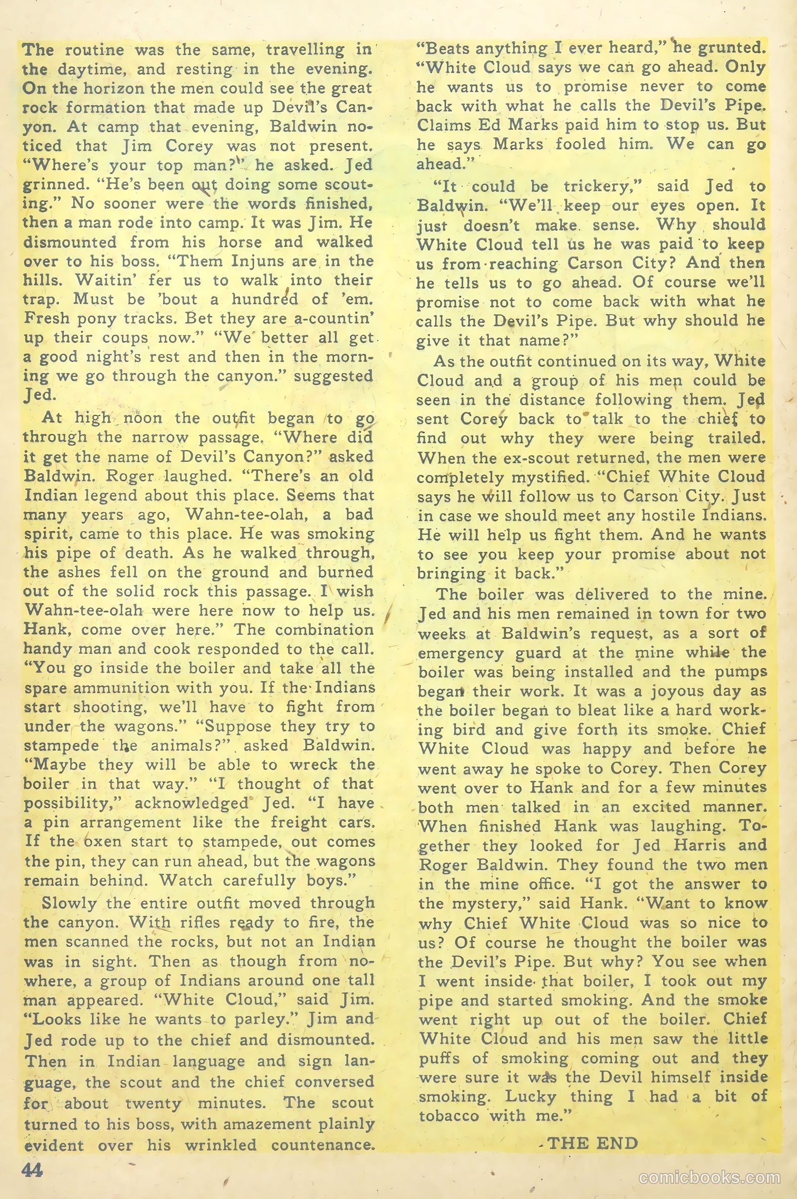 John Wayne Adventure Comics #7 — page 44 of 52