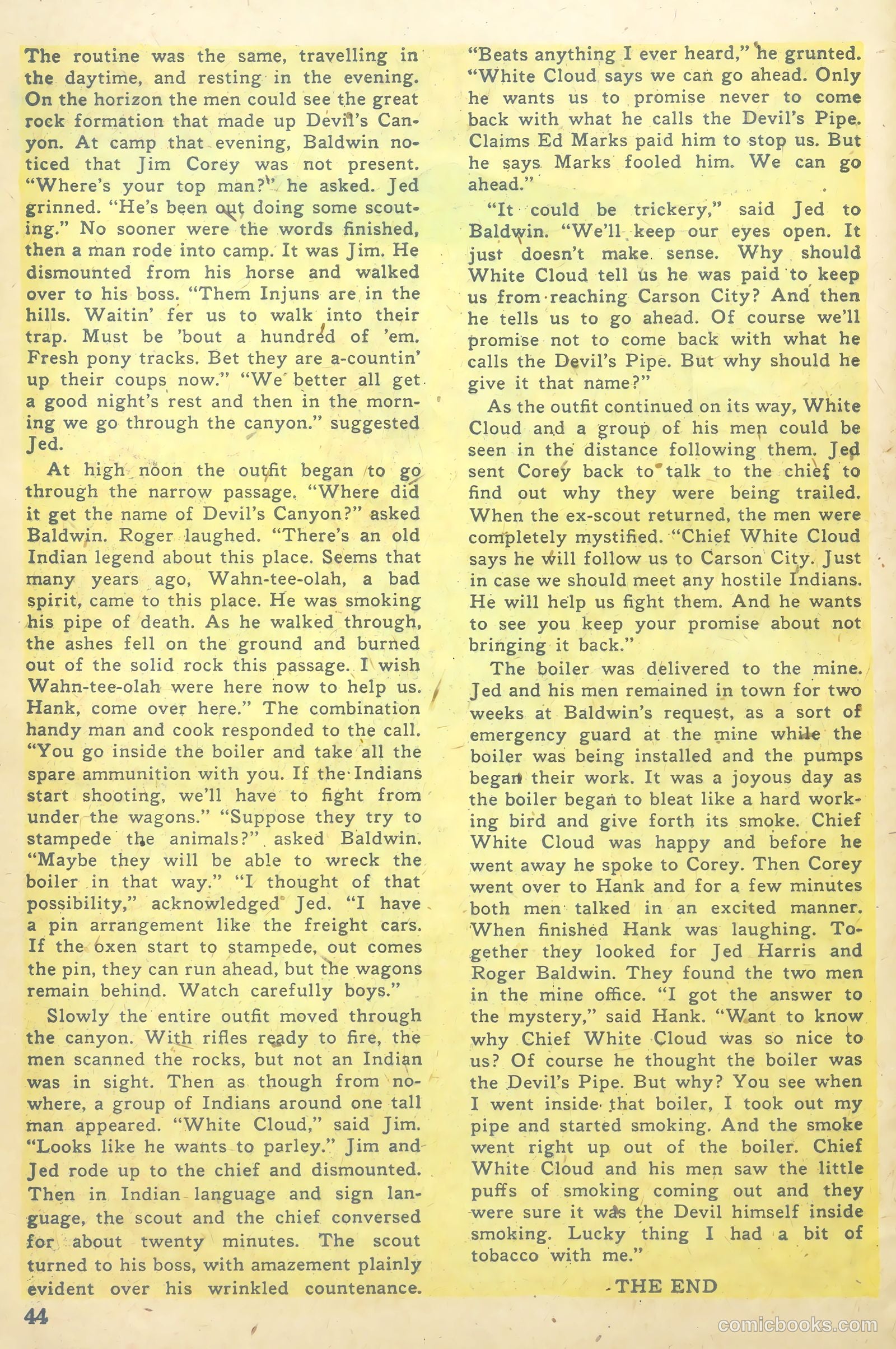 John Wayne Adventure Comics #7 — page 44 of 52