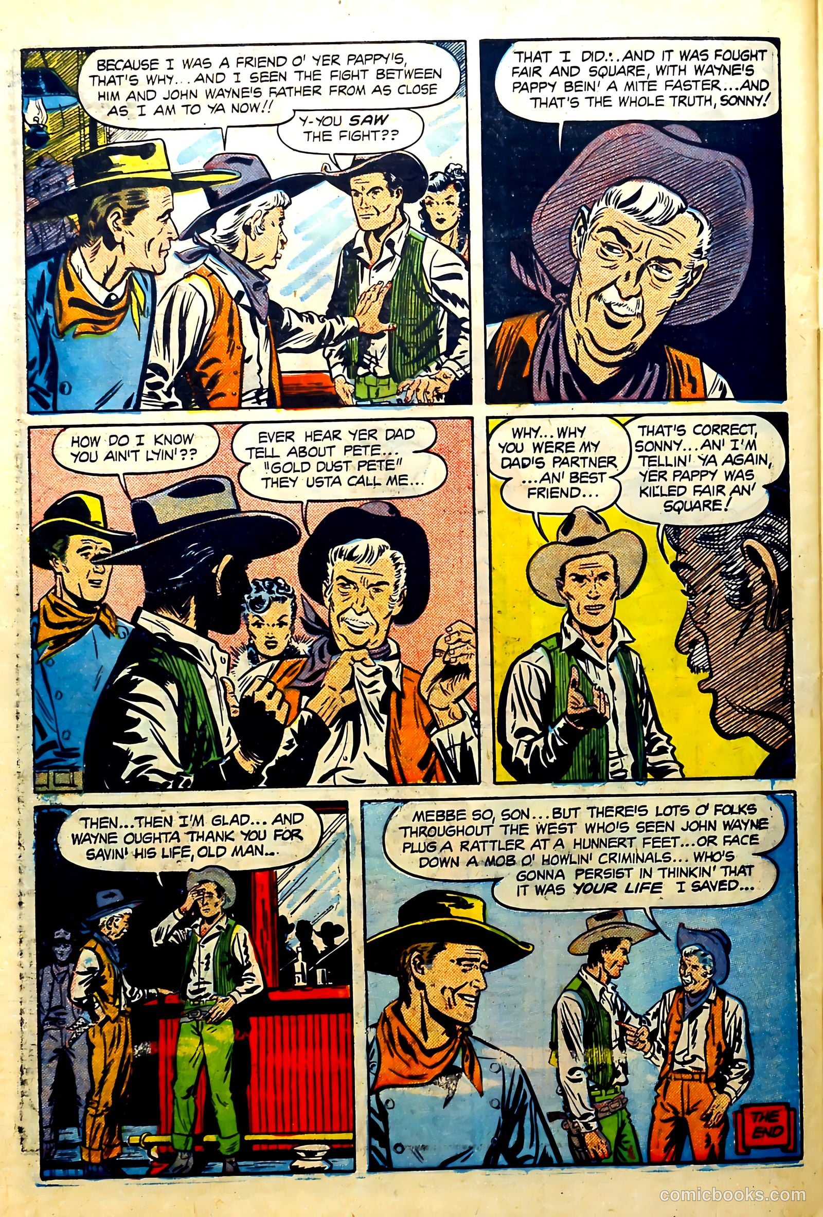 John Wayne Adventure Comics #8 — page 32 of 36