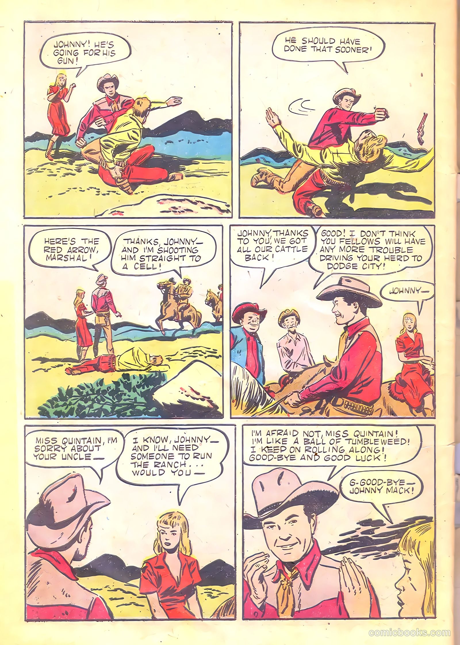 Johnny Mack Brown #1 — page 50 of 52