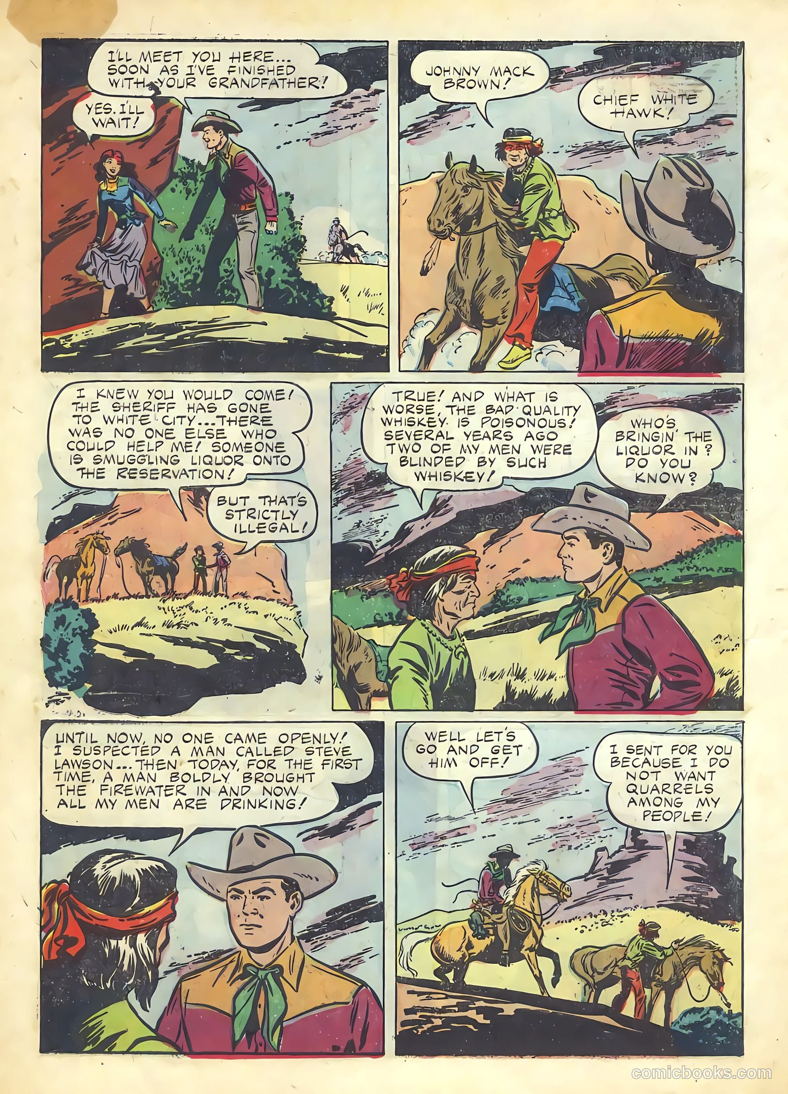Johnny Mack Brown #8 — page 6 of 36