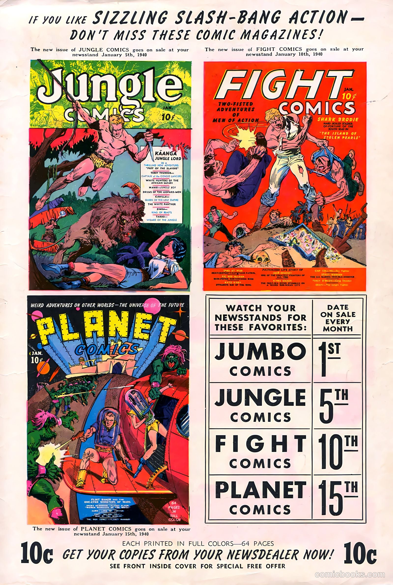 Jumbo Comics #12 — page 67 of 68
